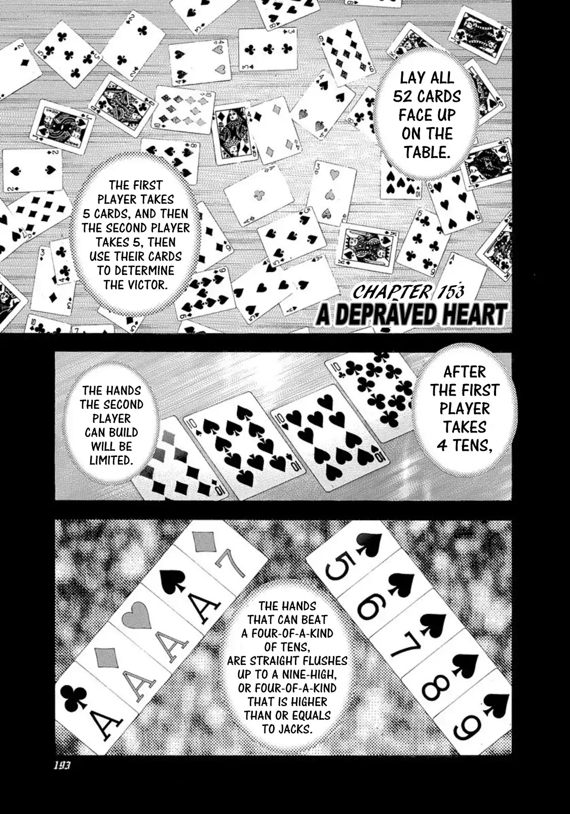 Usogui Chapter 153 page 1 - Chapter 153: A Depraved Heart