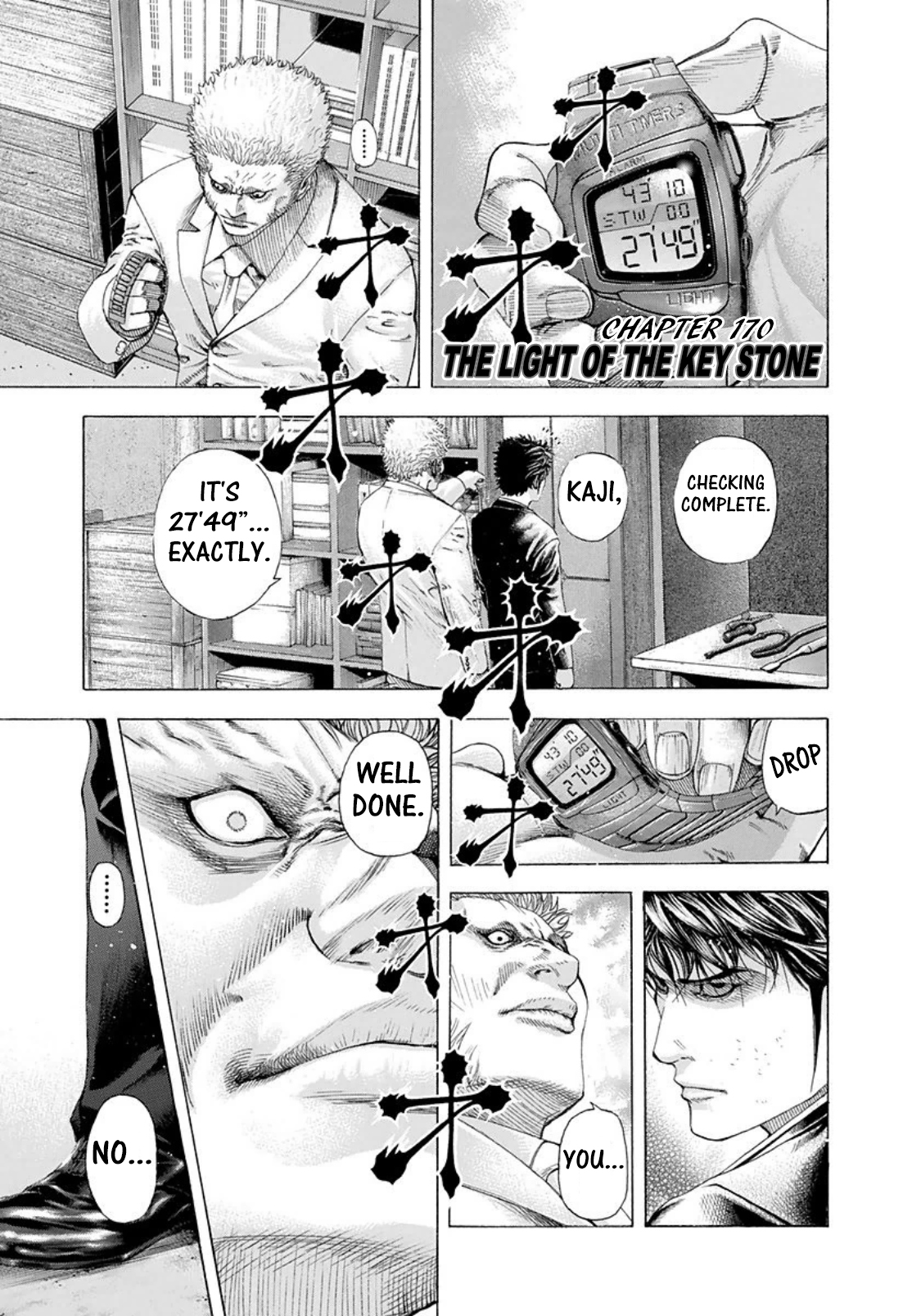 Usogui Chapter 170 page 1 - Chapter 170: The Light Of The Key Stone