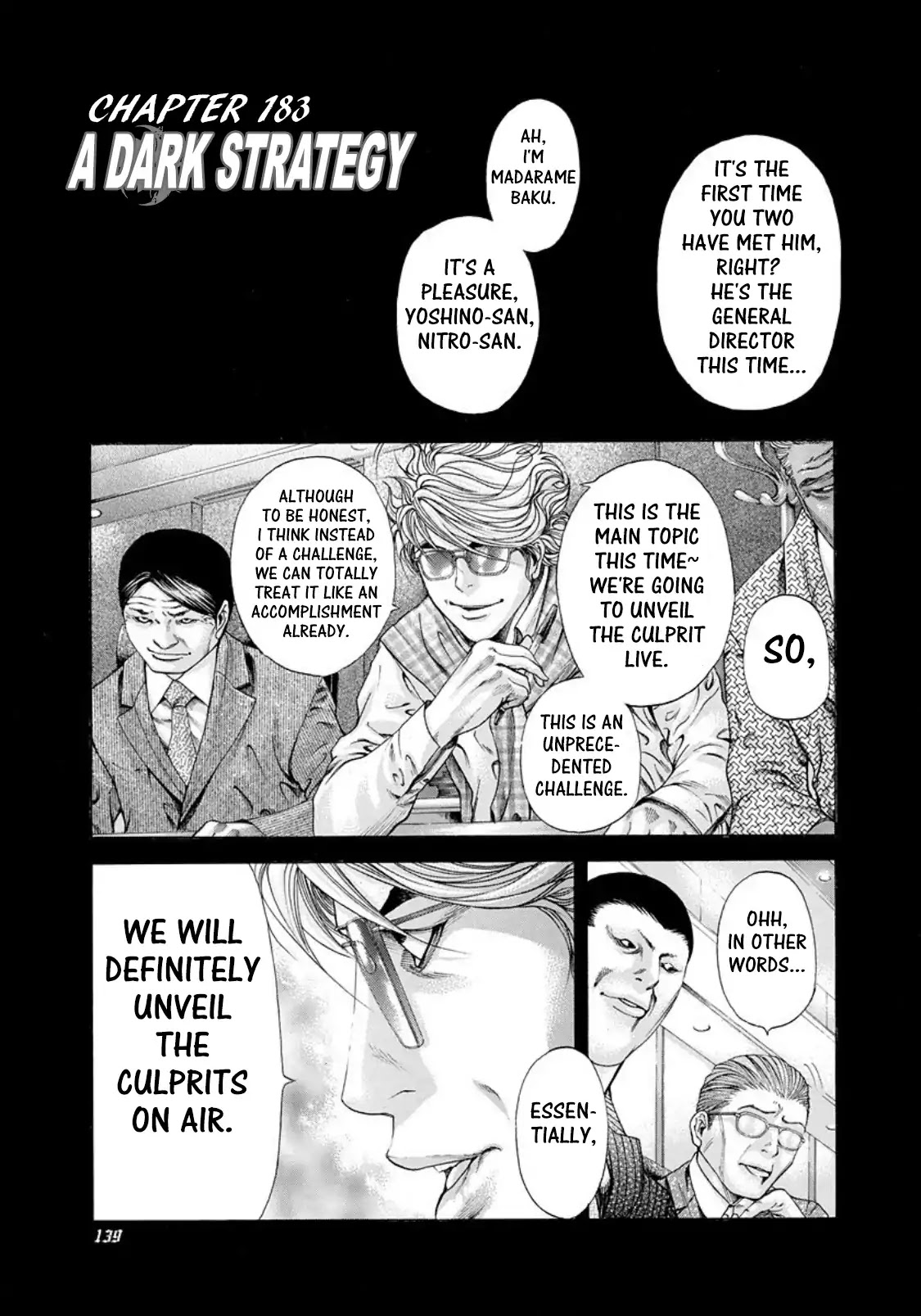 Usogui Chapter 183 page 1 - Chapter 183: A Dark Strategy