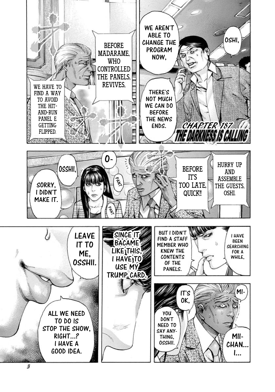Usogui Chapter 187 page 1 - Chapter 187: The Darkness Is Calling