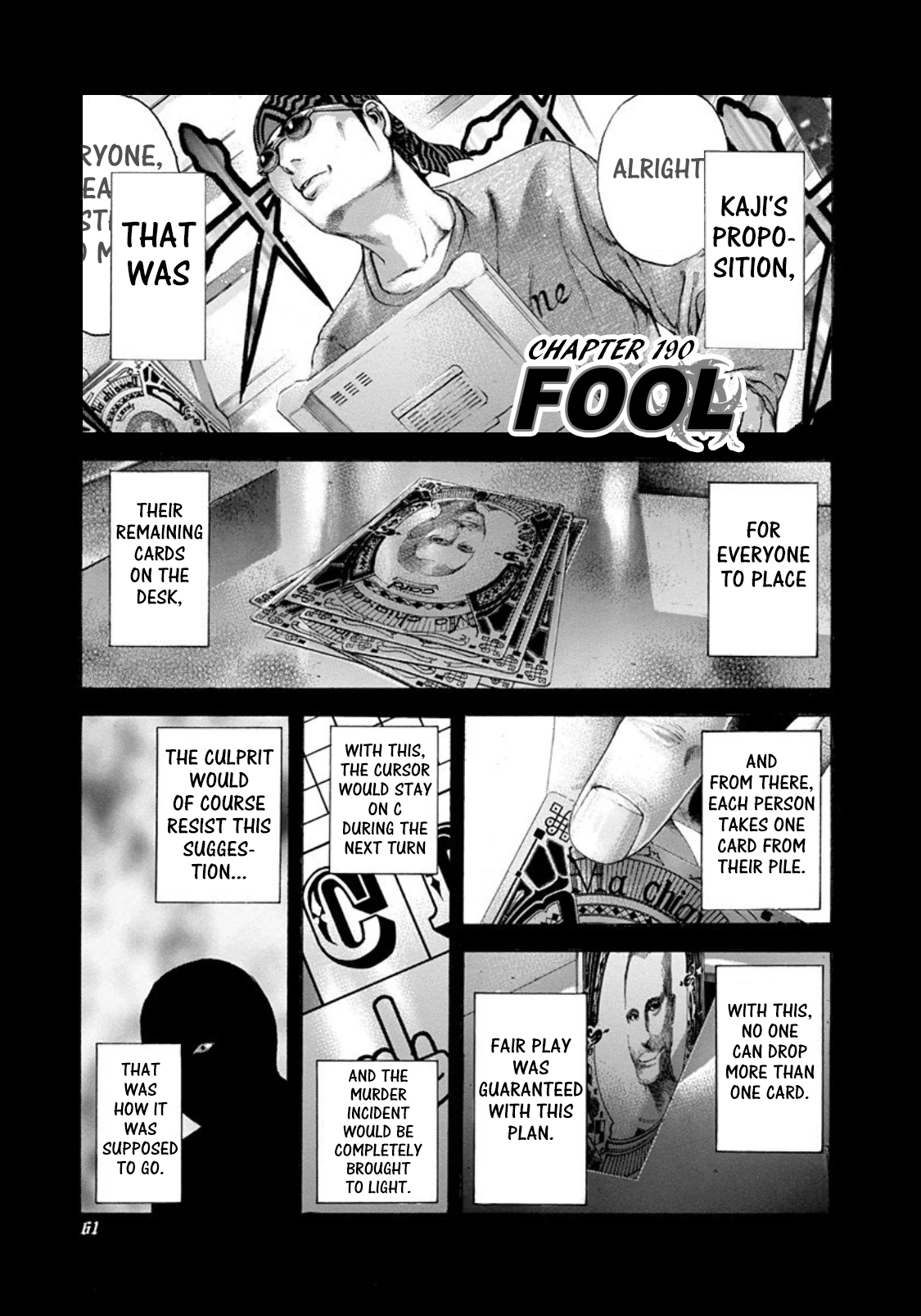 Usogui Chapter 190 page 1 - Chapter 190: Fool
