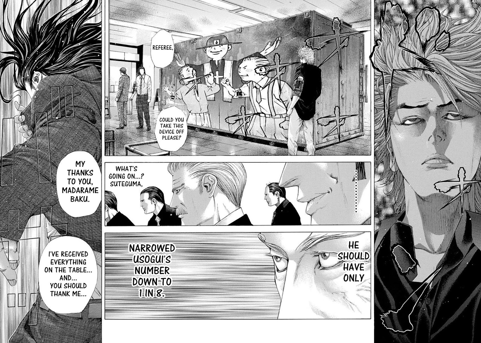 Usogui Chapter 213 page 4 - Chapter 213: Wall Of Silver