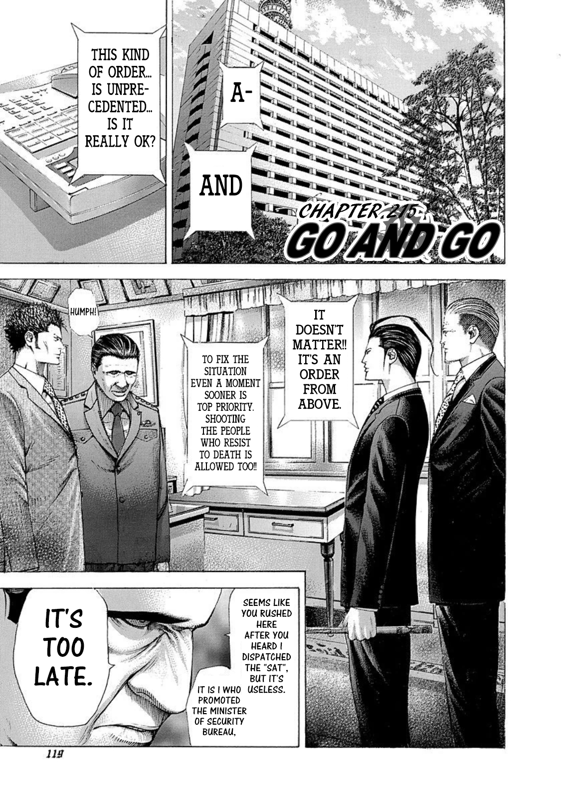 Usogui Chapter 215 page 1 - Chapter 215: Go And Go
