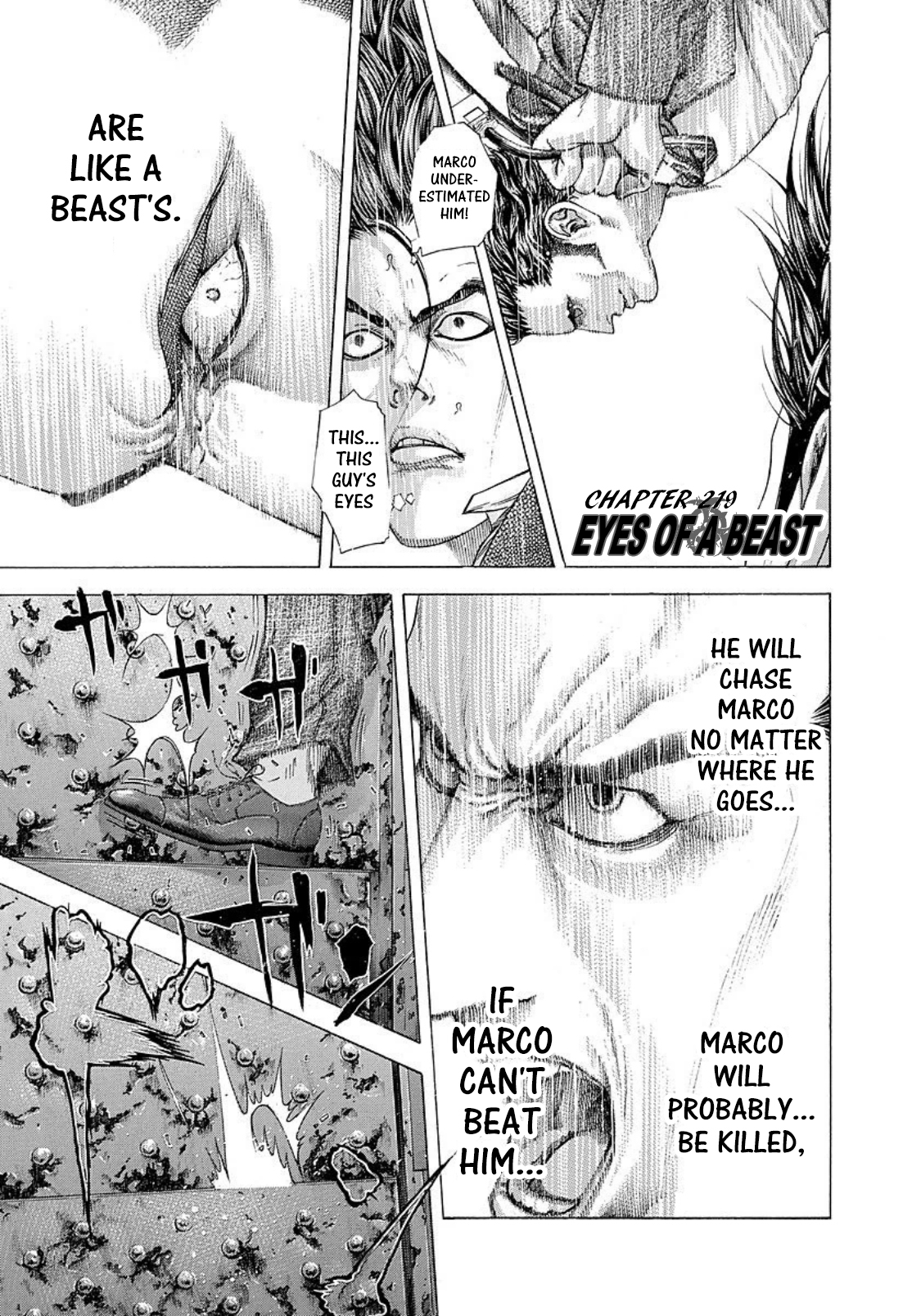 Usogui Chapter 219 page 1 - Chapter 219: Eyes Of A Beast