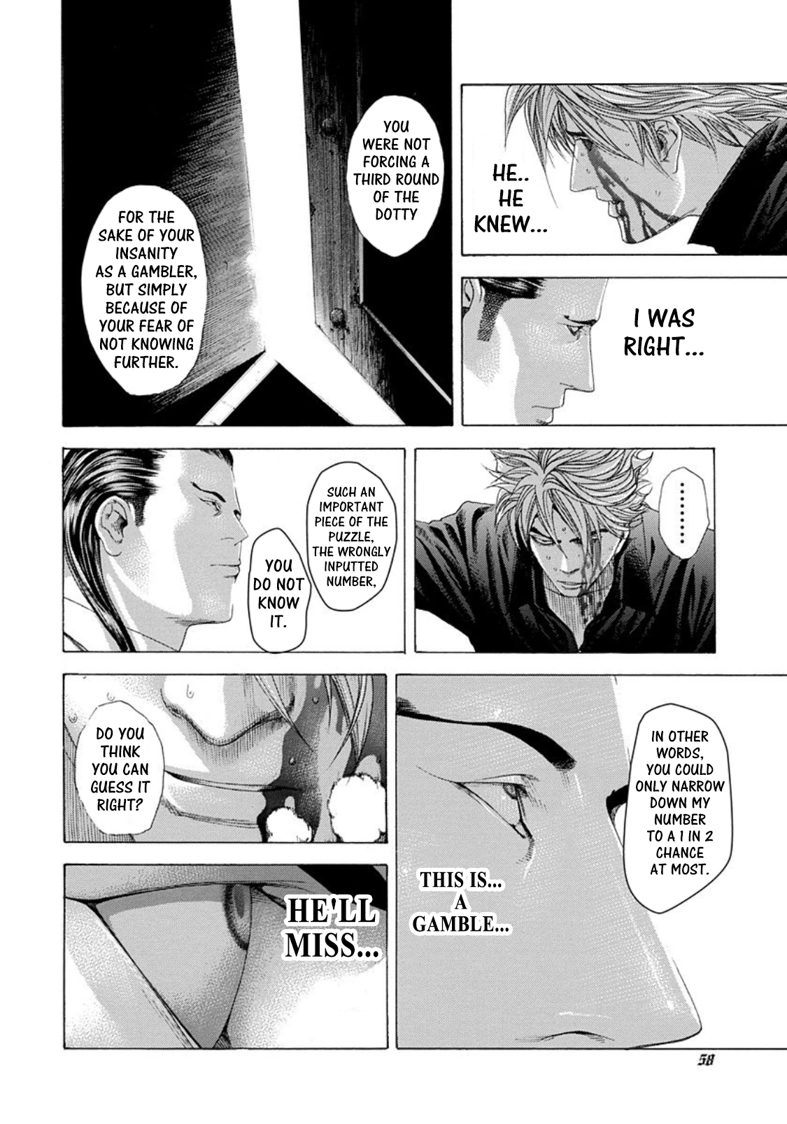 Usogui Chapter 233 page 16 - Chapter 233: The Dancing Memory