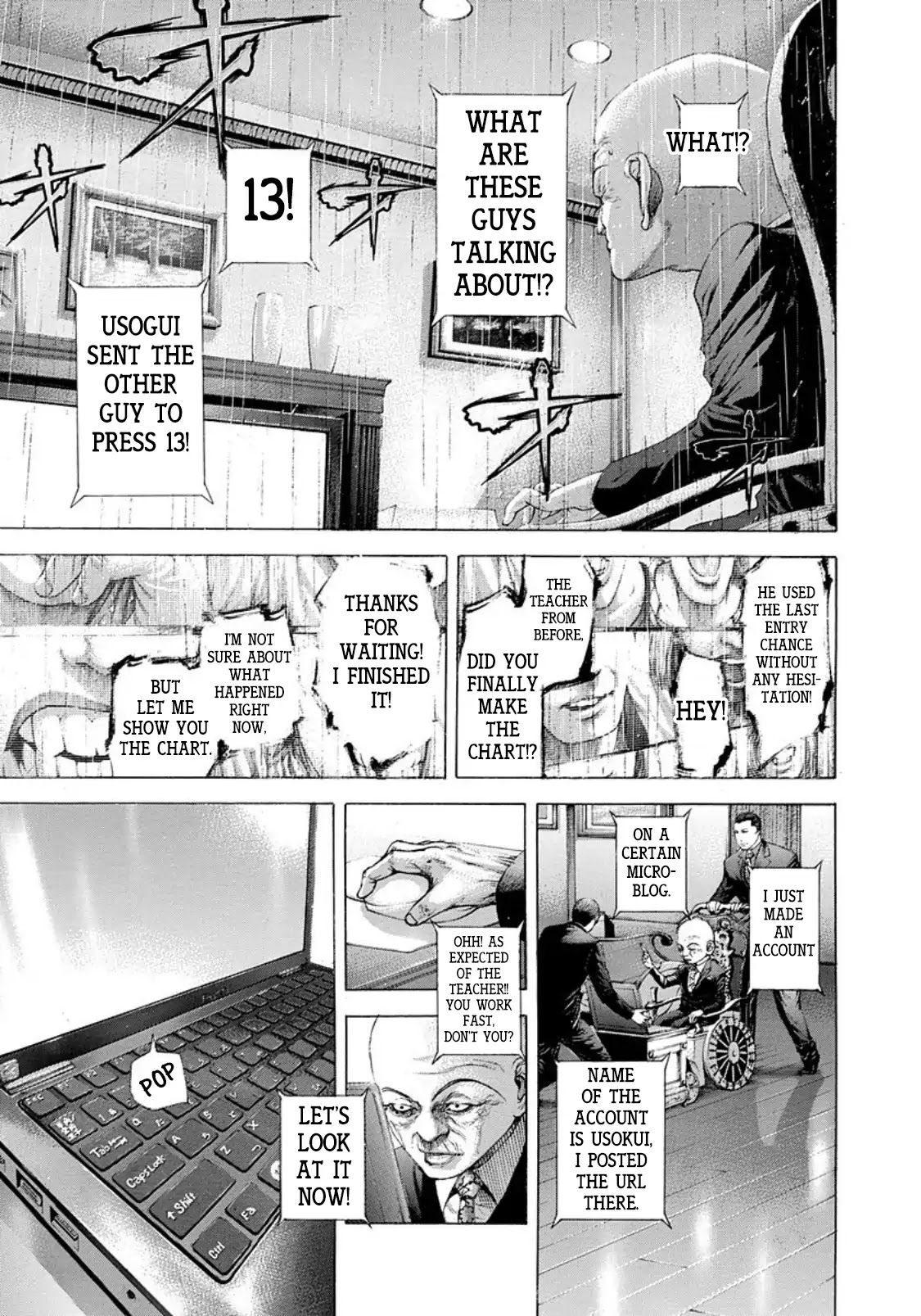Usogui Chapter 234 page 12 - Chapter 234: 13 Is...
