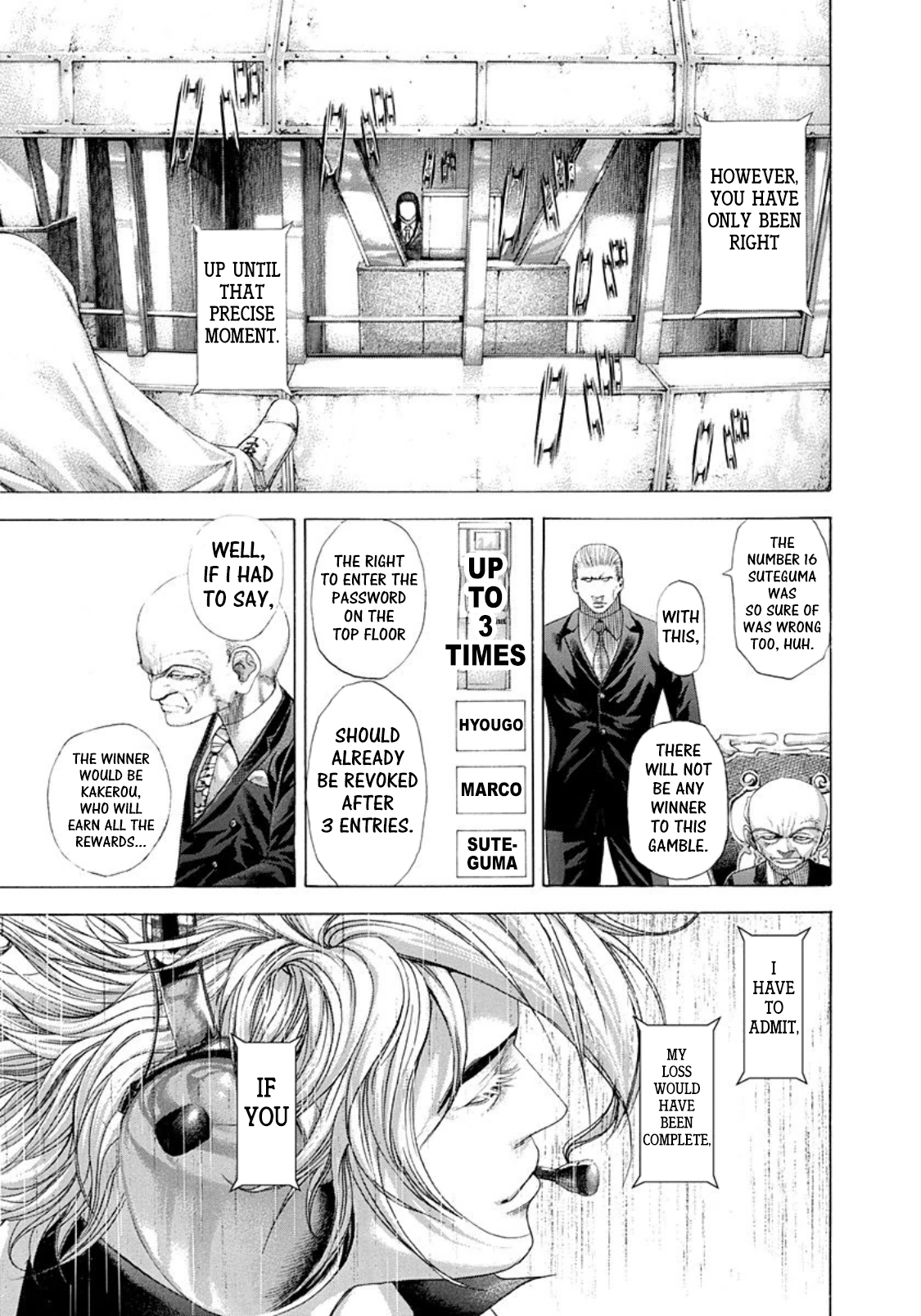 Usogui Chapter 262 page 3 - Chapter 262: The Weird Feeling In Violence, Bullets And Deceit