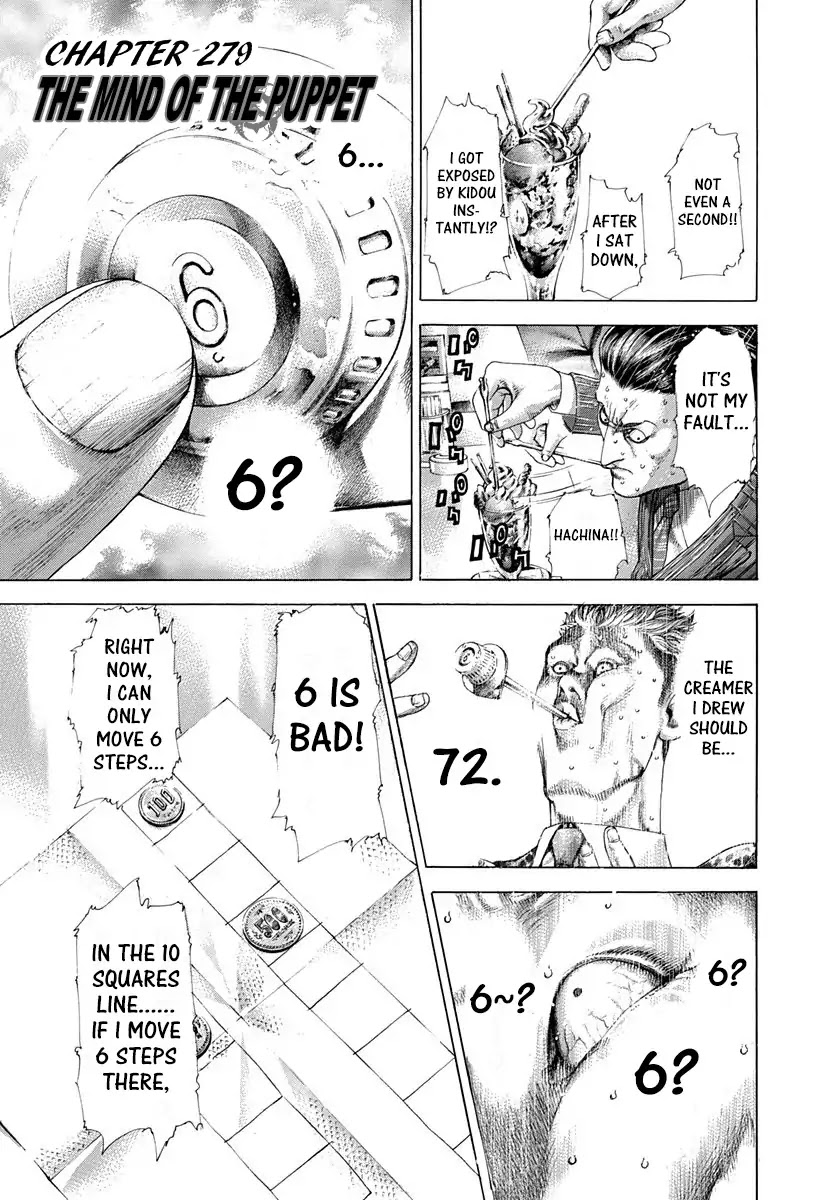 Usogui Chapter 279 page 1 - Chapter 279: The Mind Of The Puppet