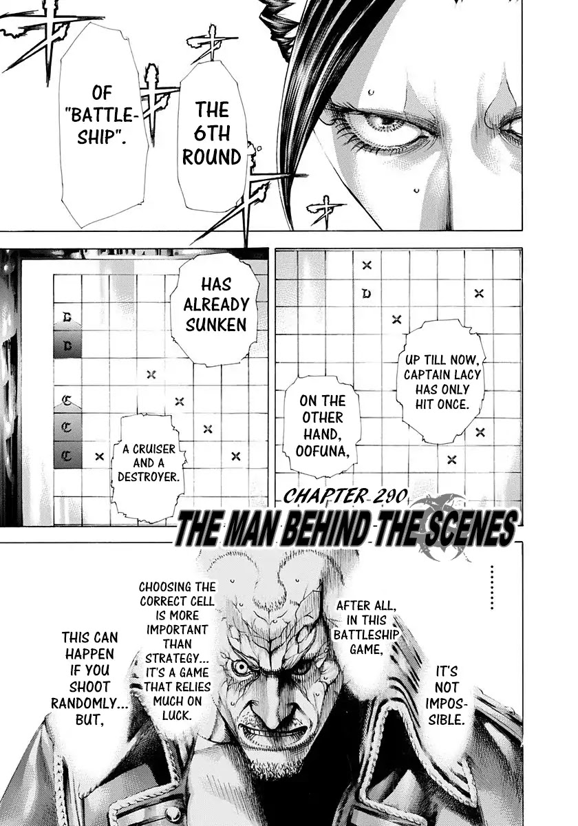 Usogui Chapter 290 page 1 - Chapter 290: The Man Behind The Scenes