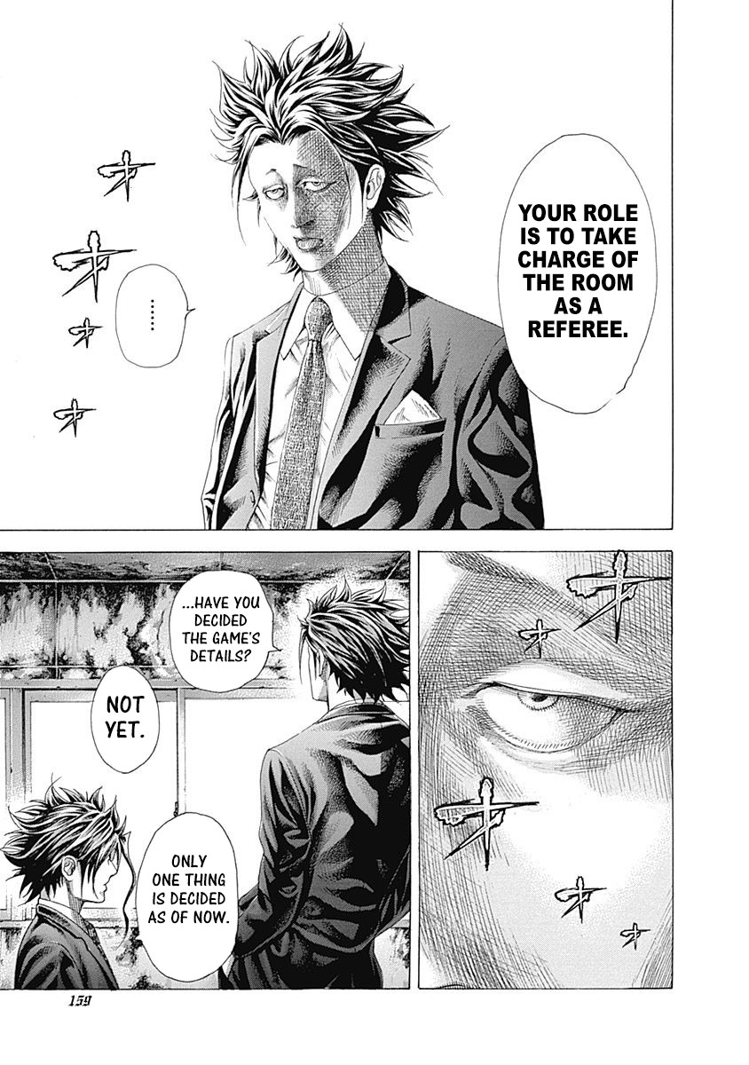 Usogui Chapter 326 page 6 - Chapter 326: “Time”, “Men”, “Location”