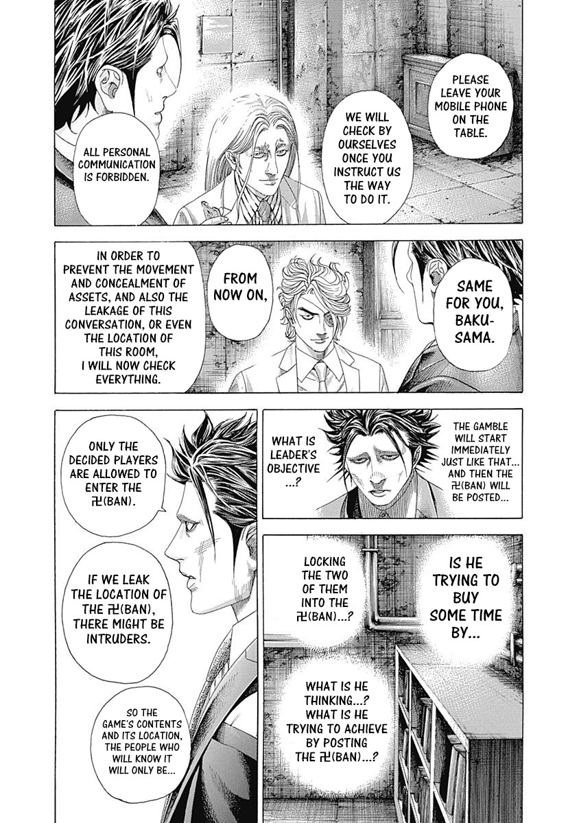 Usogui Chapter 326 page 8 - Chapter 326: “Time”, “Men”, “Location”