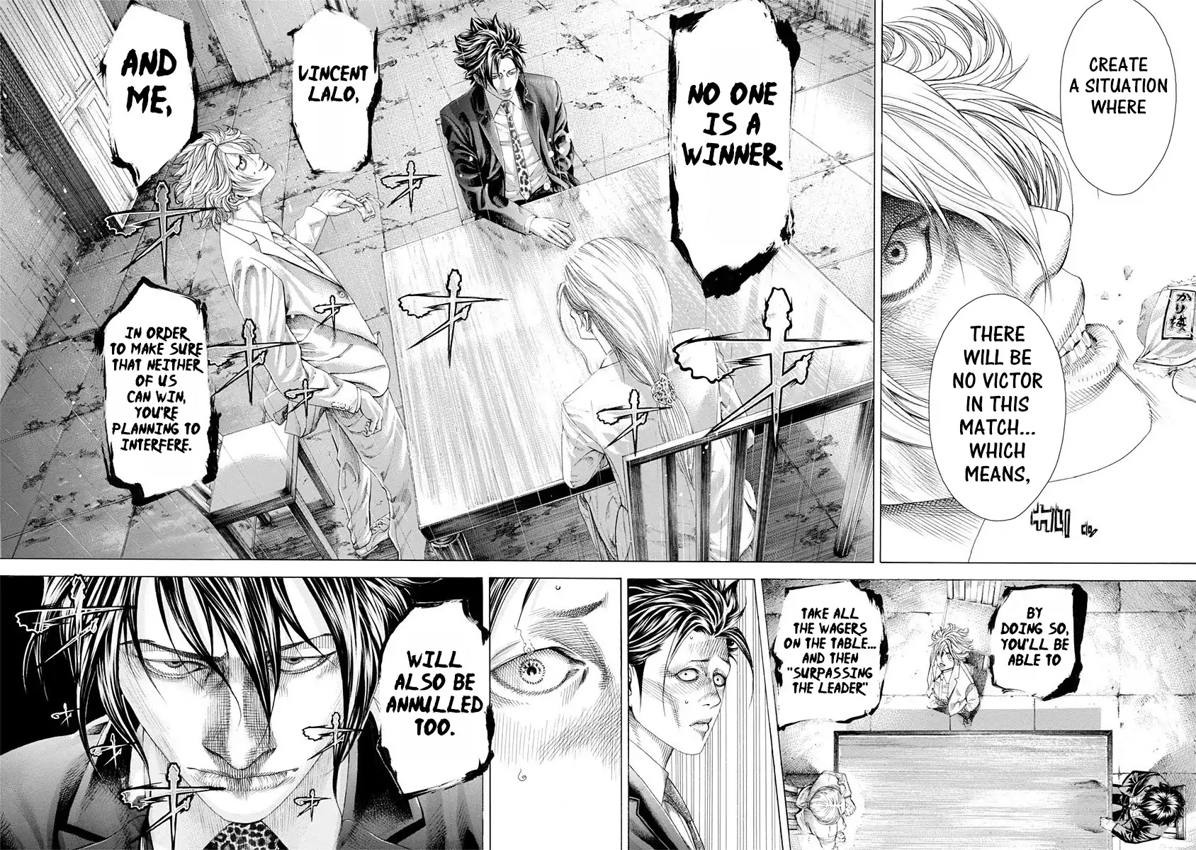 Usogui Chapter 327 page 16 - Chapter 327: The Sweep Plan