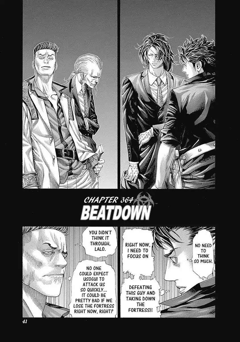 Usogui Chapter 364 page 1 - Chapter 364: Beatdown