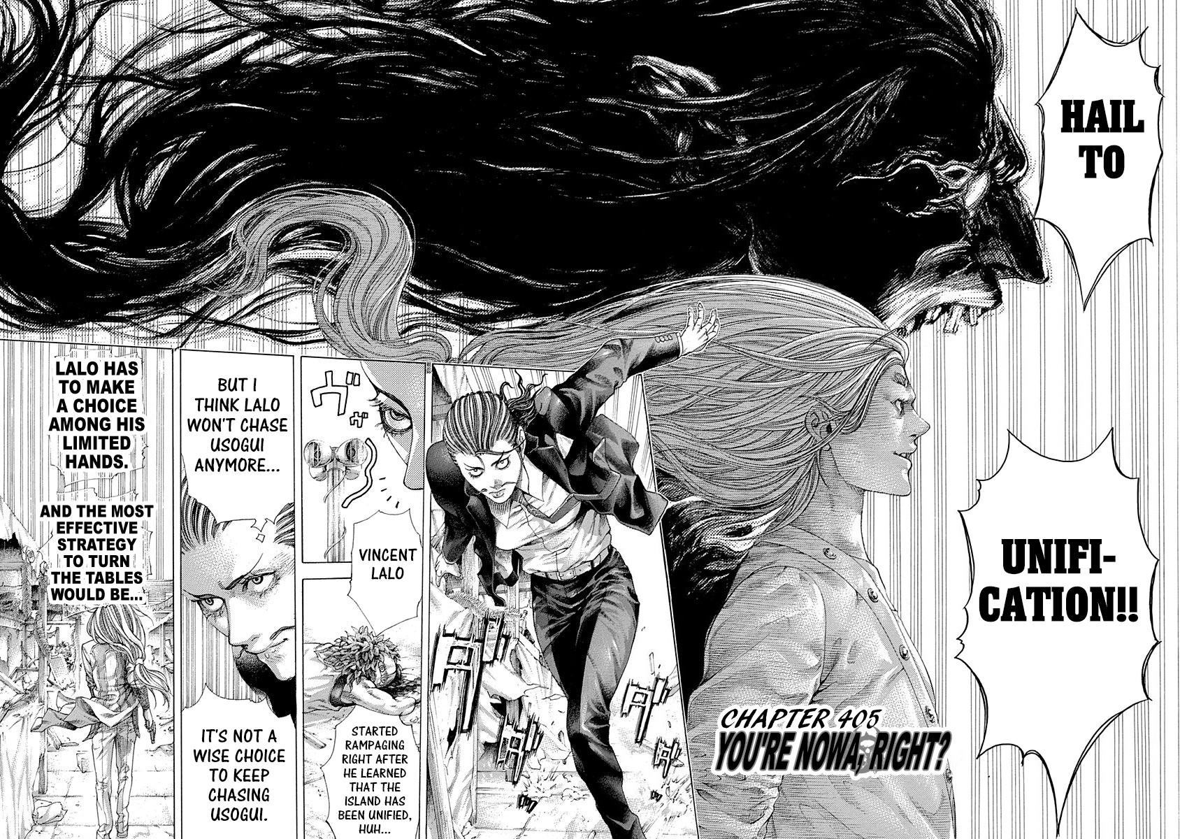 Usogui Chapter 405 page 2 - Chapter 405: You're Nowa, Right?