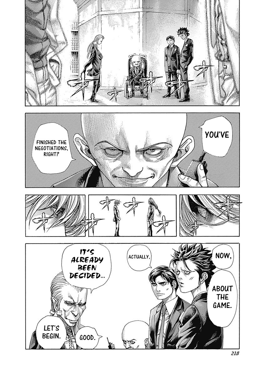 Usogui Chapter 428 page 12 - Chapter 428: The Man Who Won't Run Away