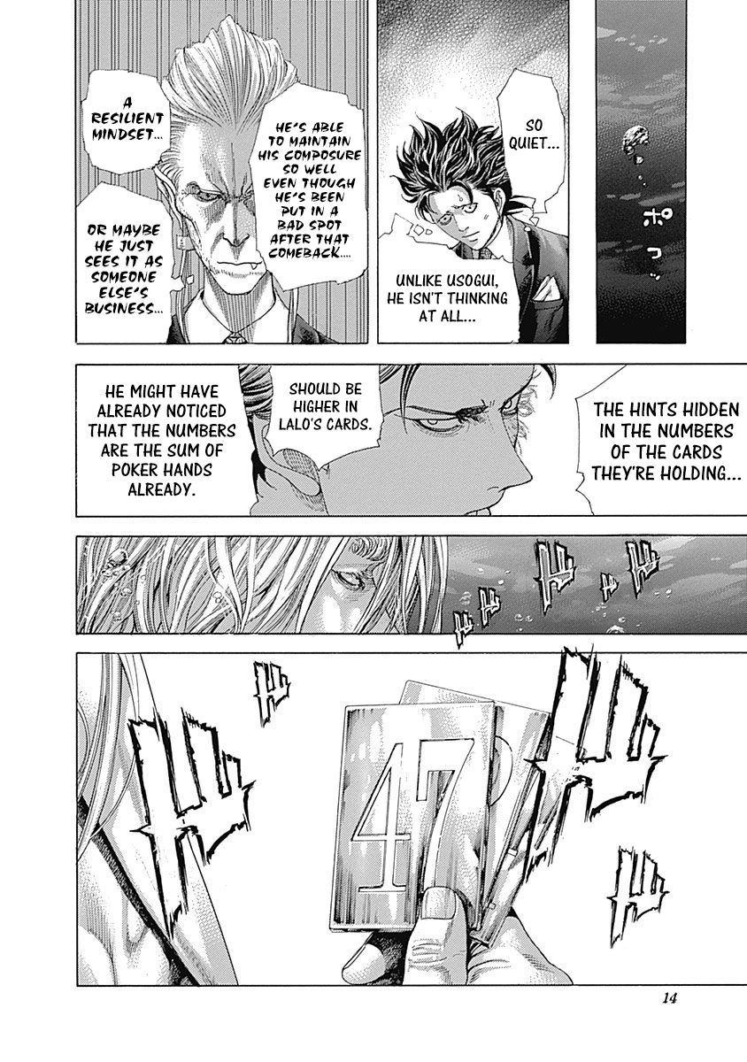 Usogui Chapter 440 page 12 - Chapter 440: The Knowledge Carved In Abomination