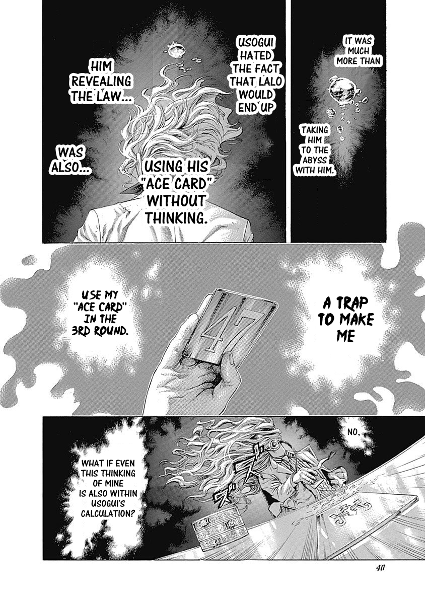 Usogui Chapter 441 page 15 - Chapter 441: The Provoking Gambler