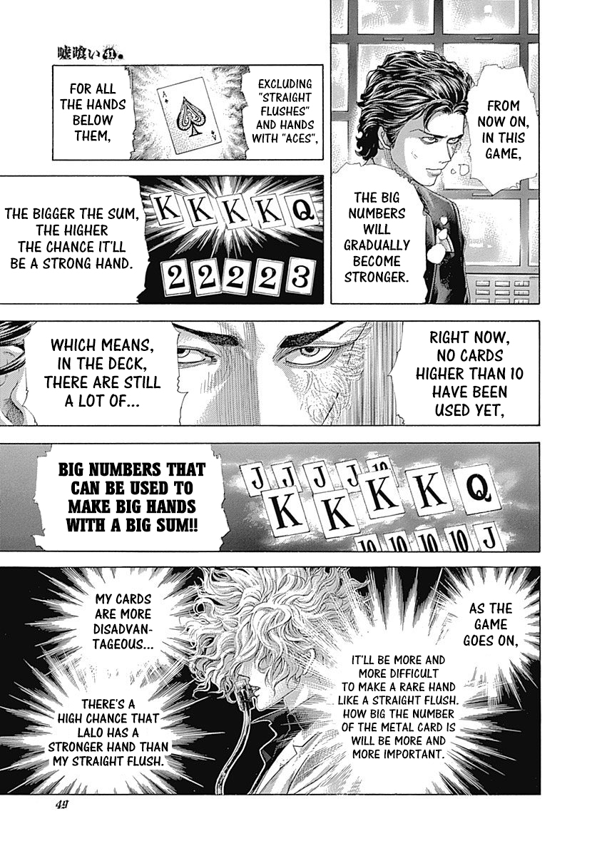 Usogui Chapter 442 page 6 - Chapter 442: "Ace Card" Or "Bait"