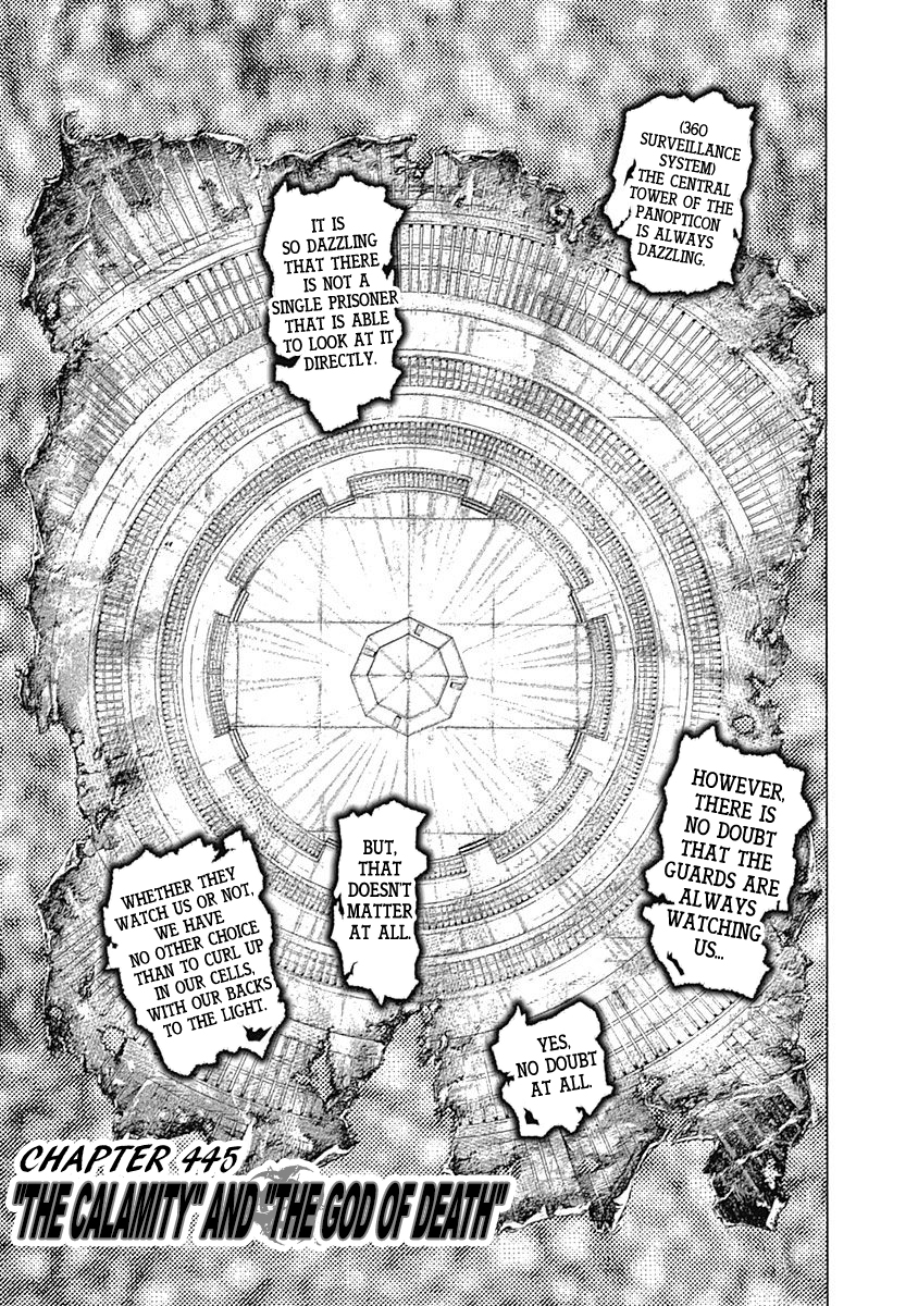 Usogui Chapter 445 page 1 - Chapter 445: "The Calamity" And "The God Of Death"