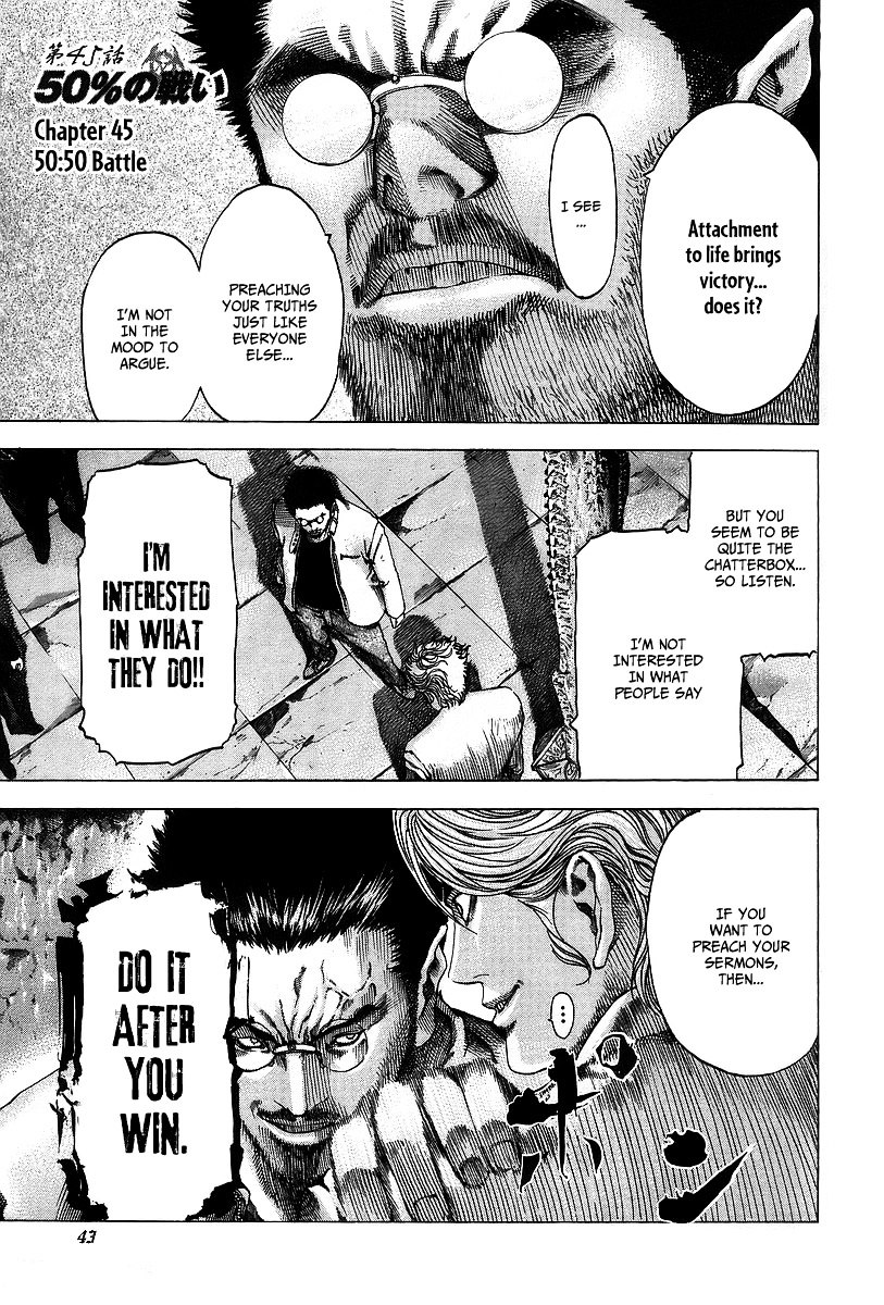 Usogui Chapter 45 page 2 - Chapter 45 : 50:50 Battle