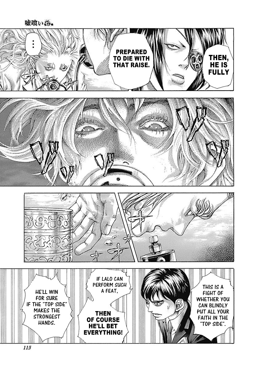 Usogui Chapter 456 page 14 - Chapter 456: The Suicidal Raise
