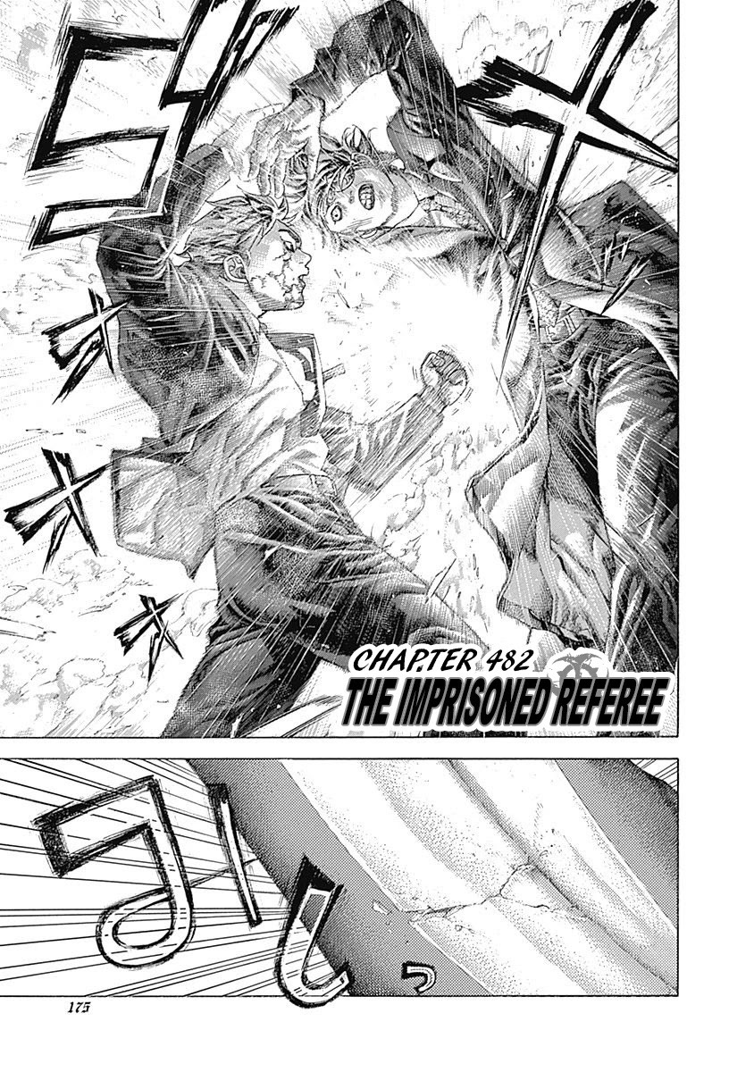 Usogui Chapter 482 page 1 - Chapter 482: The Imprisoned Referee