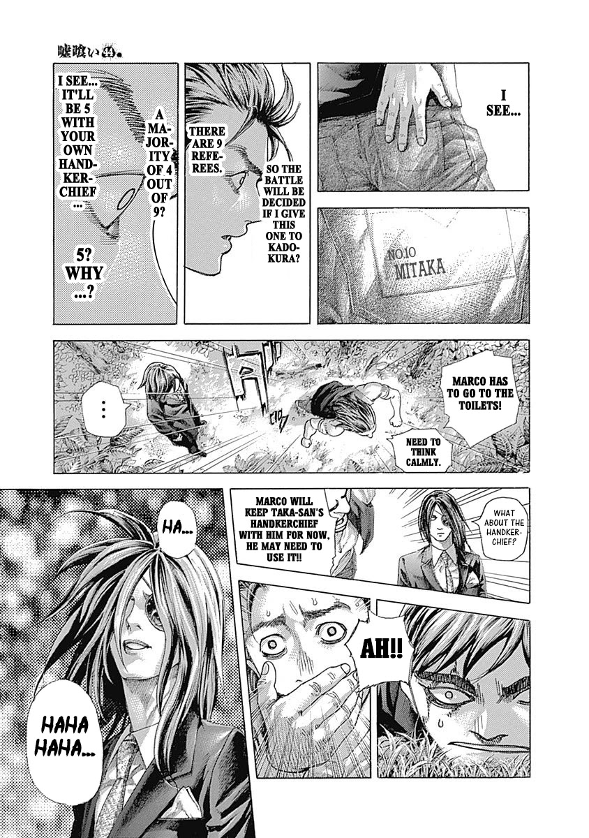 Usogui Chapter 482 page 16 - Chapter 482: The Imprisoned Referee