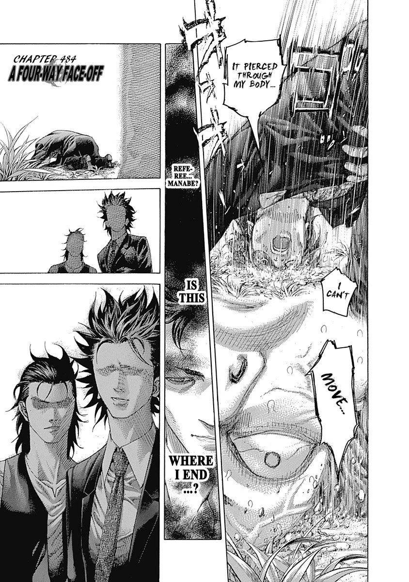 Usogui Chapter 484 page 3 - Chapter 484: A Four-way Face-off