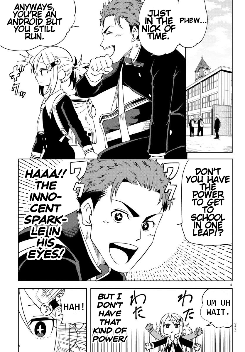 Usotsuki Android Chapter 4 page 5 - Chapter 4: Getting to School in One Leap