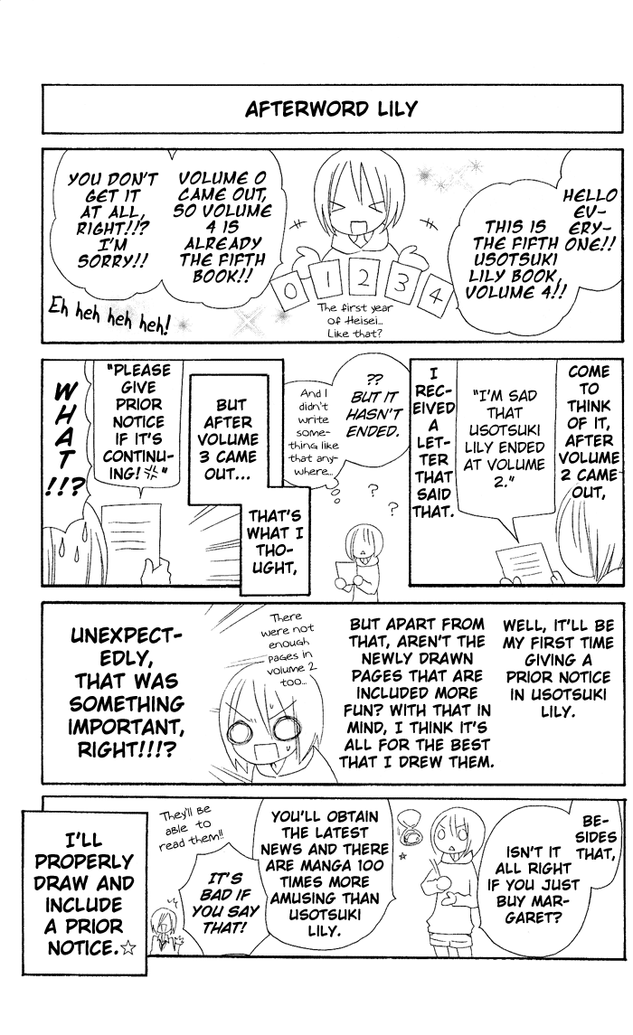 Usotsuki Lily Chapter 27 page 30 - Chapter 27