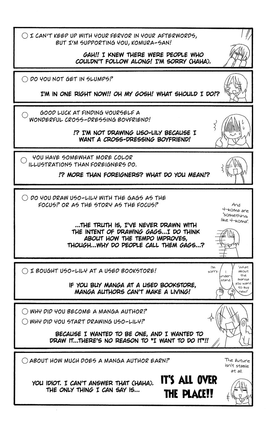 Usotsuki Lily Chapter 64.5 page 36 - Chapter 64.5