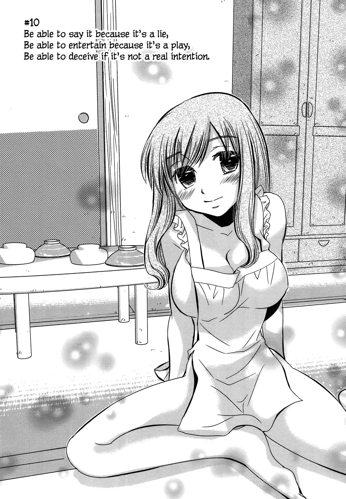 Usotsuki Paradox Chapter 10 page 1 - Chapter 10 : Be able to say it because it's a lie, Be able to entertain because it's a play, Be able to deceive if it's not a real intention