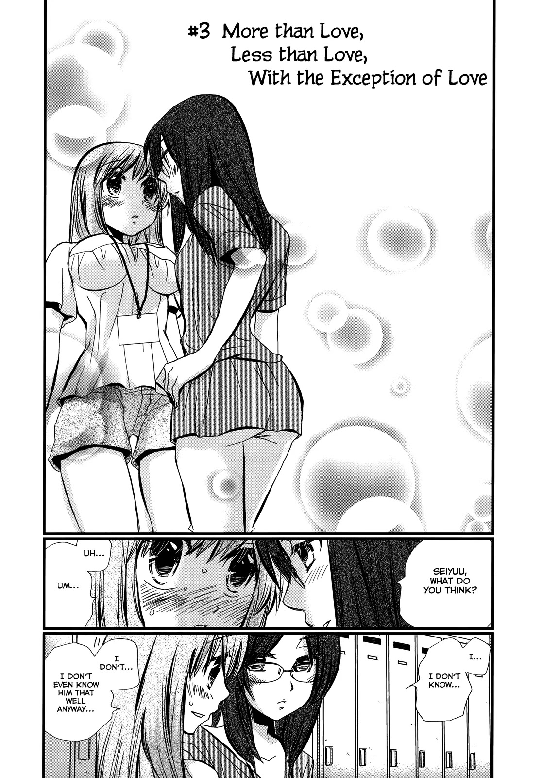 Usotsuki Paradox Chapter 3 page 1 - Chapter 3: More than Love, Less than Love, With the Exception of Love