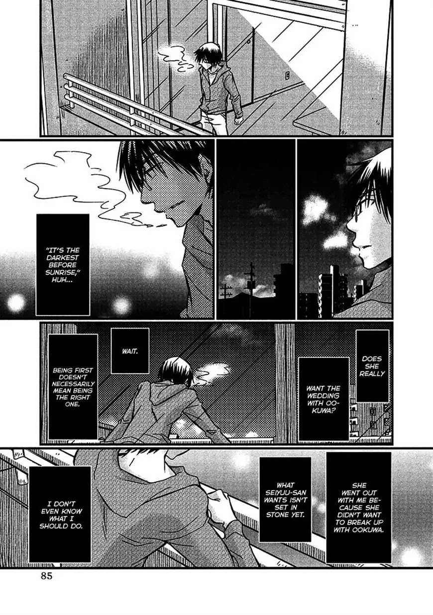 Usotsuki Paradox Chapter 69 page 15 - Chapter 69: To check a scene I momentarily saw at a place I belive was the final destination, I...