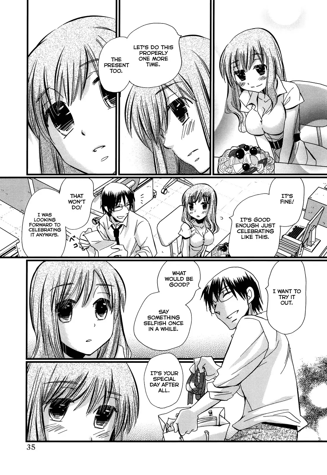 Usotsuki Paradox Chapter 8 page 11 - Chapter 8 : Sweeter than sugar, Softer than a sponge, Gentler than whipped cream.