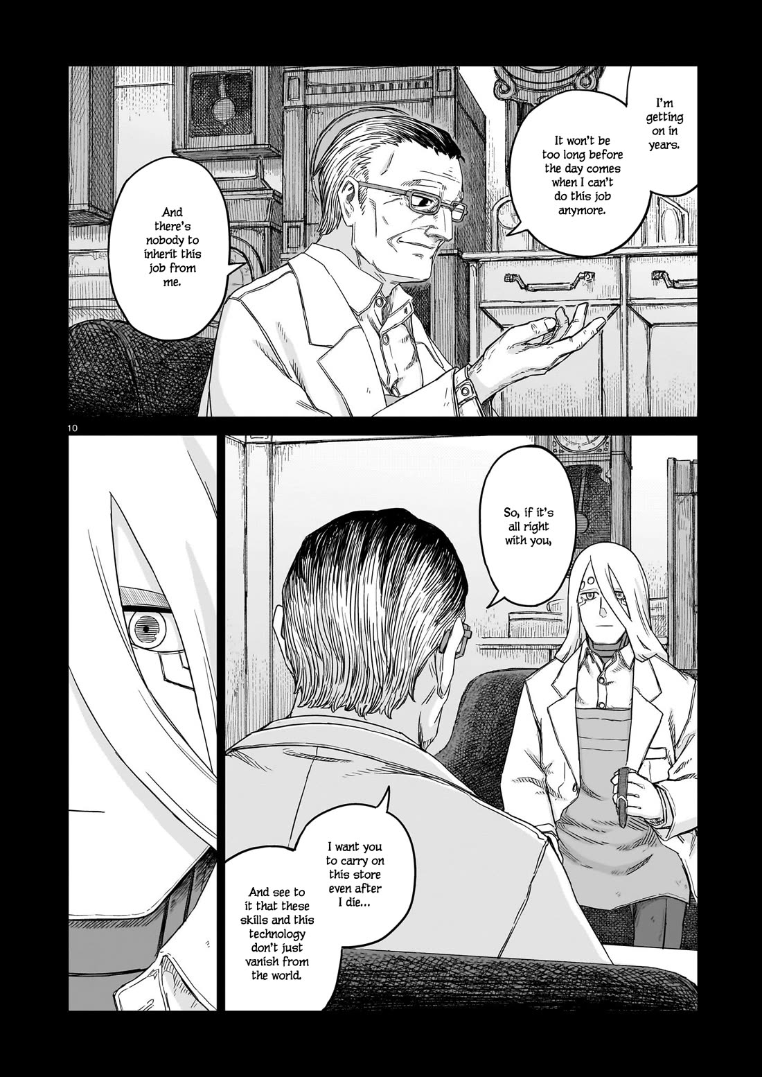 Usuzumi no Hate Chapter 27 page 10 - Chapter 27: Hinomi's Clock Shop