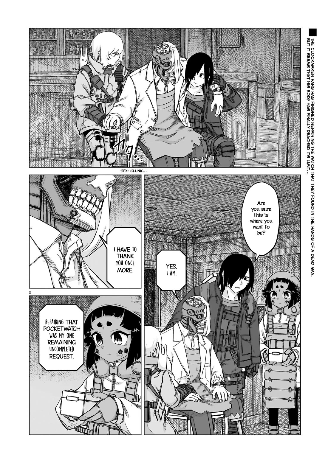 Usuzumi no Hate Chapter 27 page 2 - Chapter 27: Hinomi's Clock Shop
