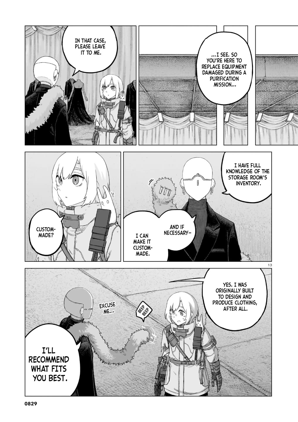 Usuzumi no Hate Chapter 39 page 13 - Chapter 39: Shelter Storage Room
