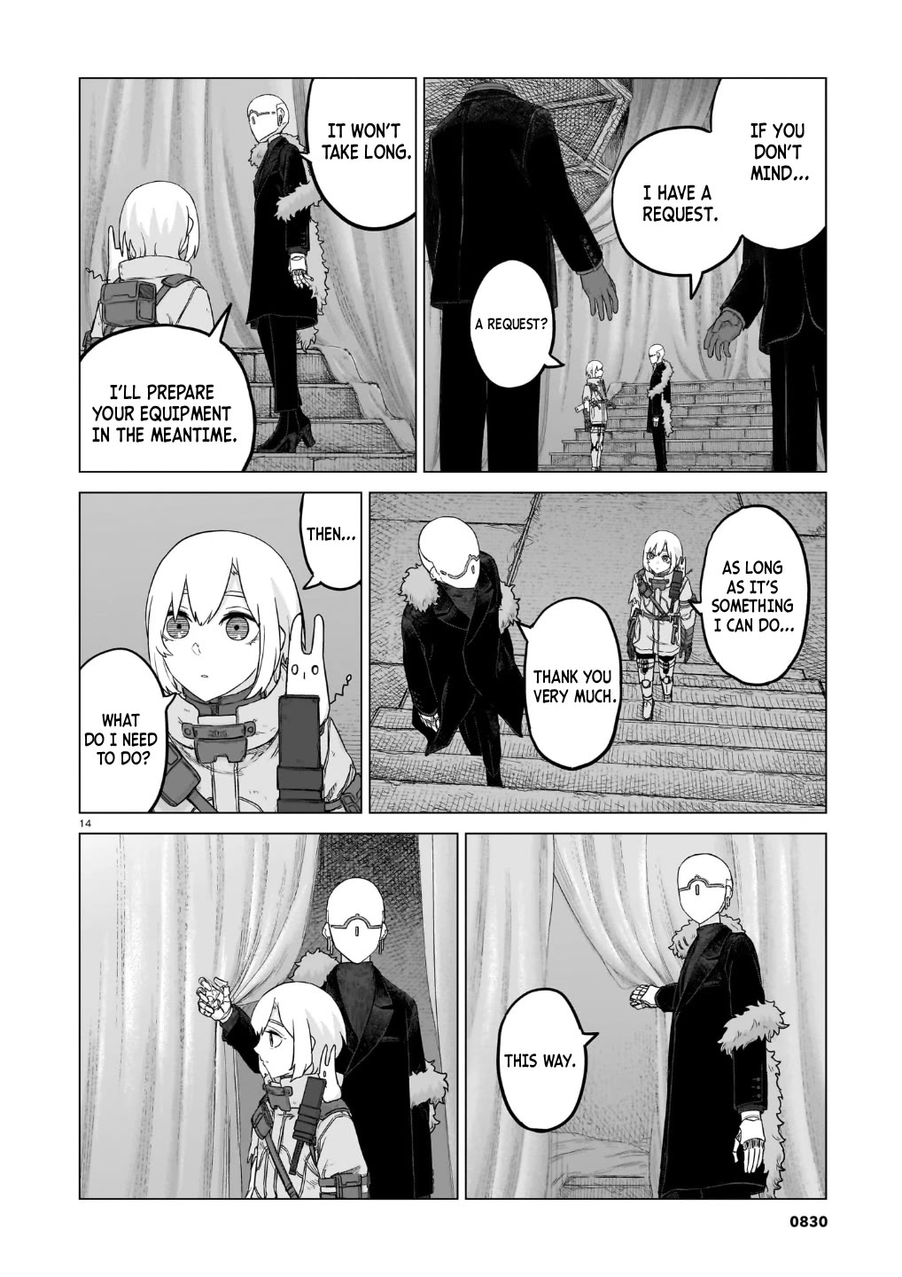Usuzumi no Hate Chapter 39 page 14 - Chapter 39: Shelter Storage Room