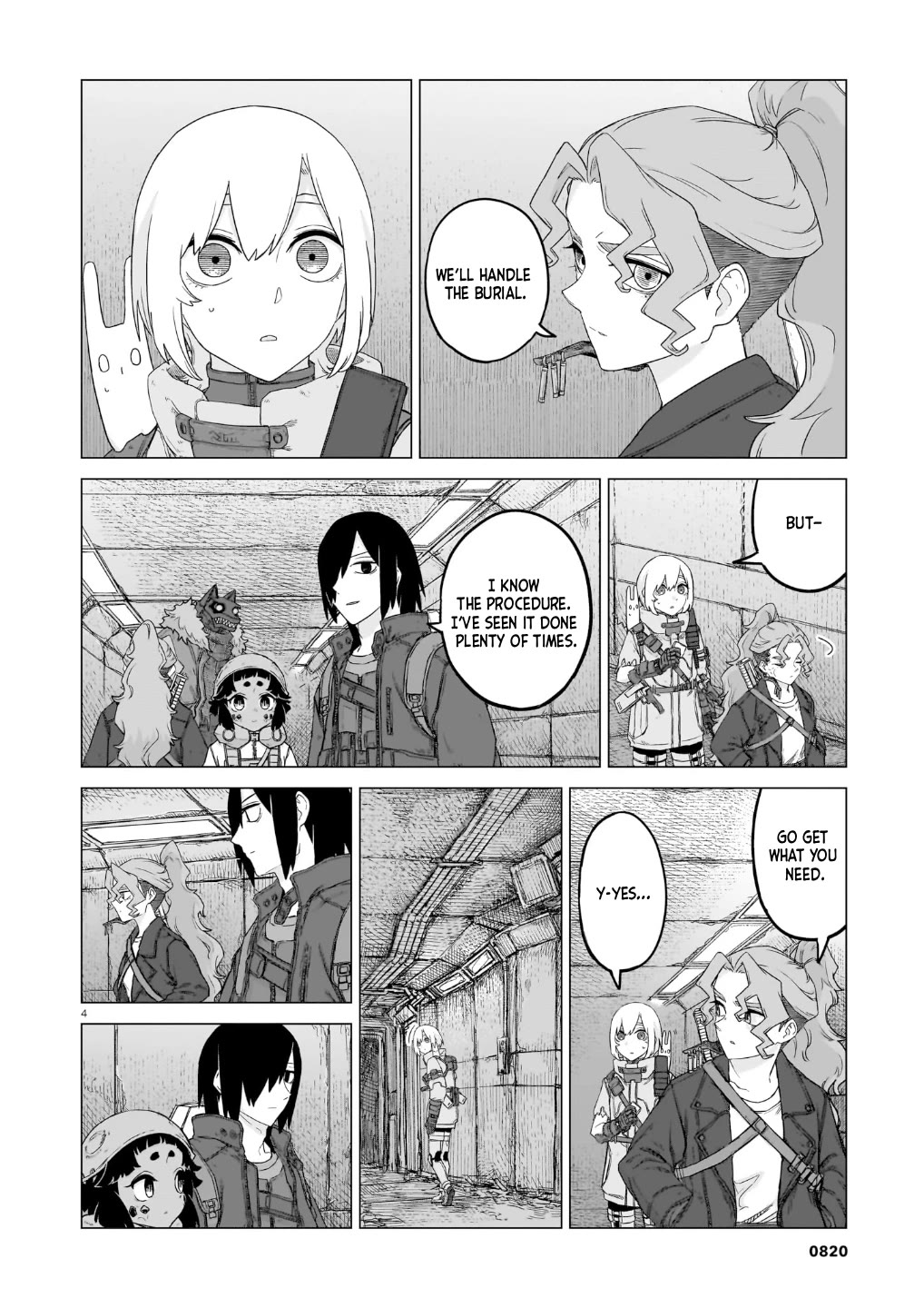 Usuzumi no Hate Chapter 39 page 4 - Chapter 39: Shelter Storage Room