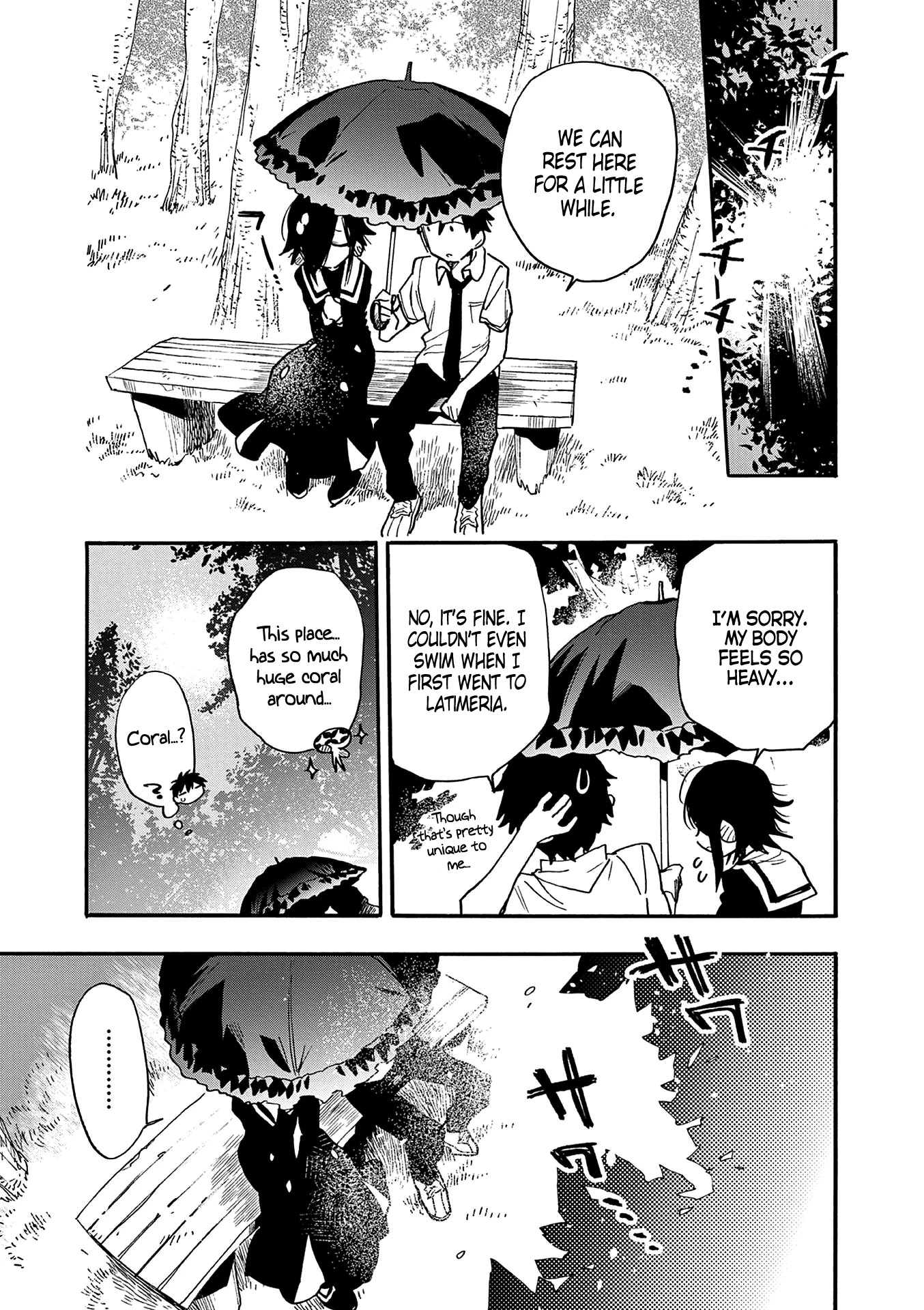 Utakata no Minato Chapter 21 page 19 - Chapter 21: A While Above the Wide Blue Ocean