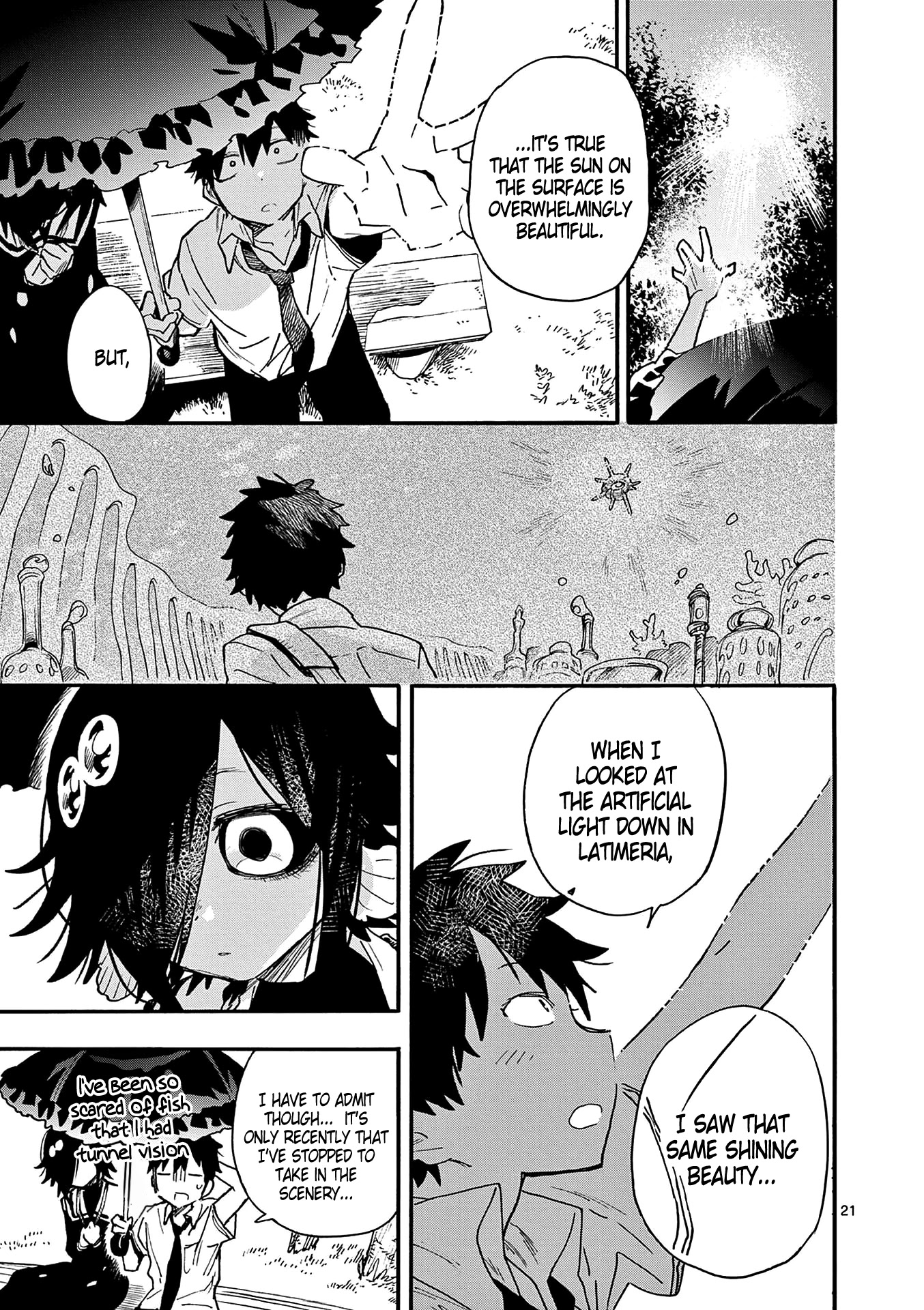 Utakata no Minato Chapter 21 page 21 - Chapter 21: A While Above the Wide Blue Ocean