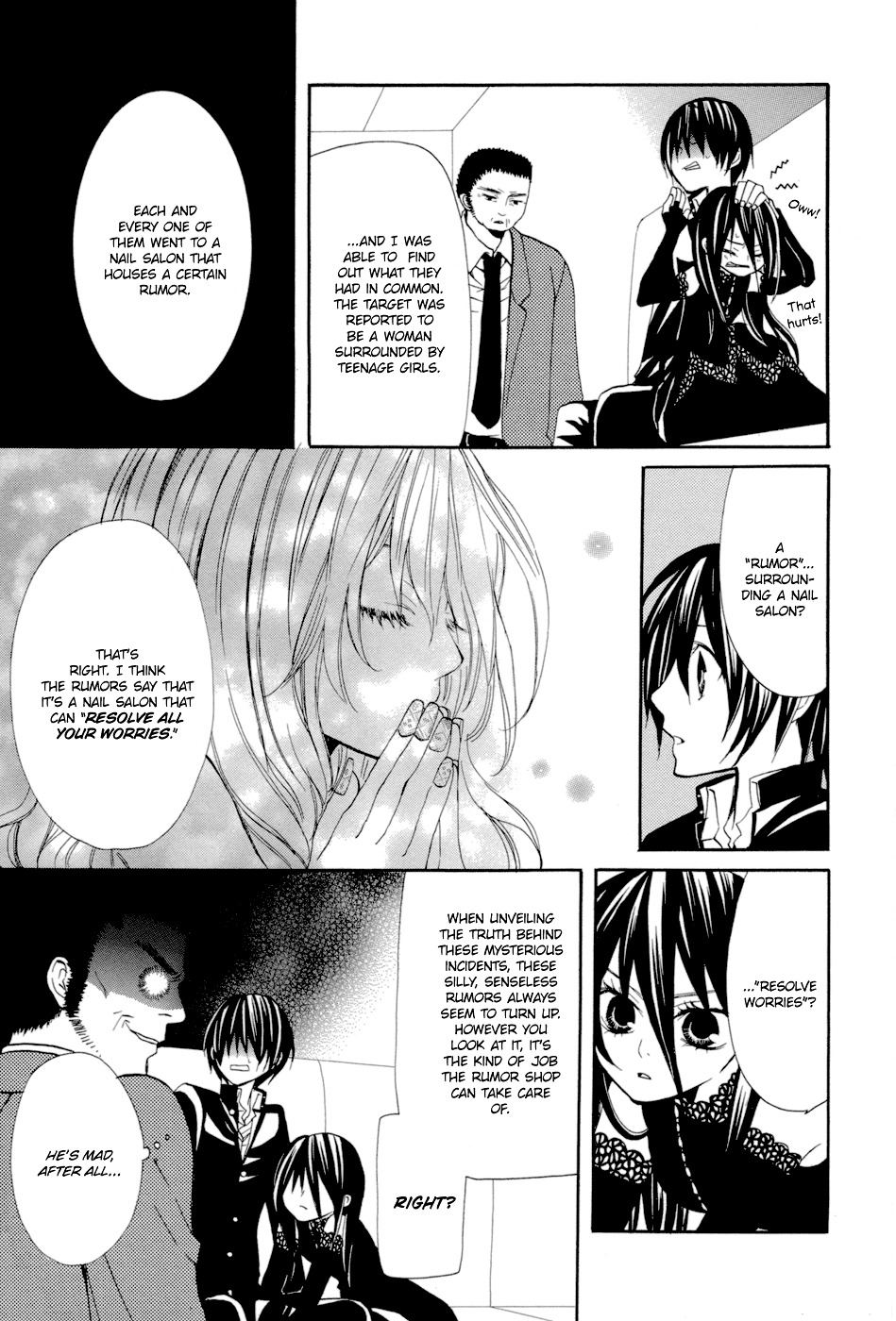 Uwasaya Chapter 7 page 10 - Chapter 7 : Nail Salon of Distress