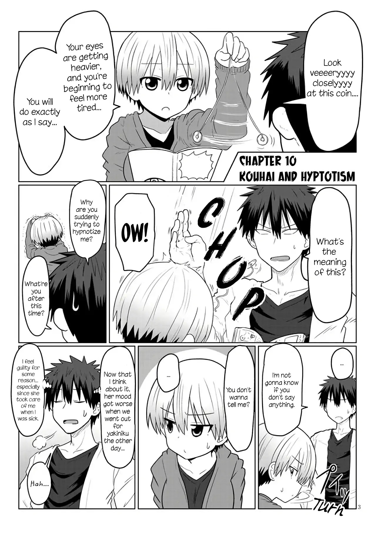 Uzaki-chan wa Asobitai! Chapter 10 page 3 - Chapter 10: Kouhai and Hypnotism