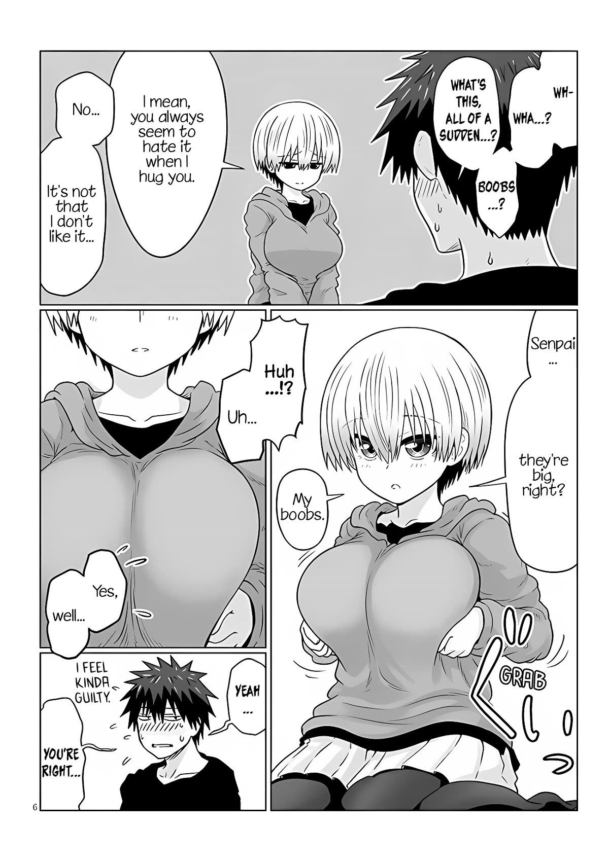 Uzaki-chan wa Asobitai! Chapter 100 page 5 - Chapter 100: Kouhai and Boobs