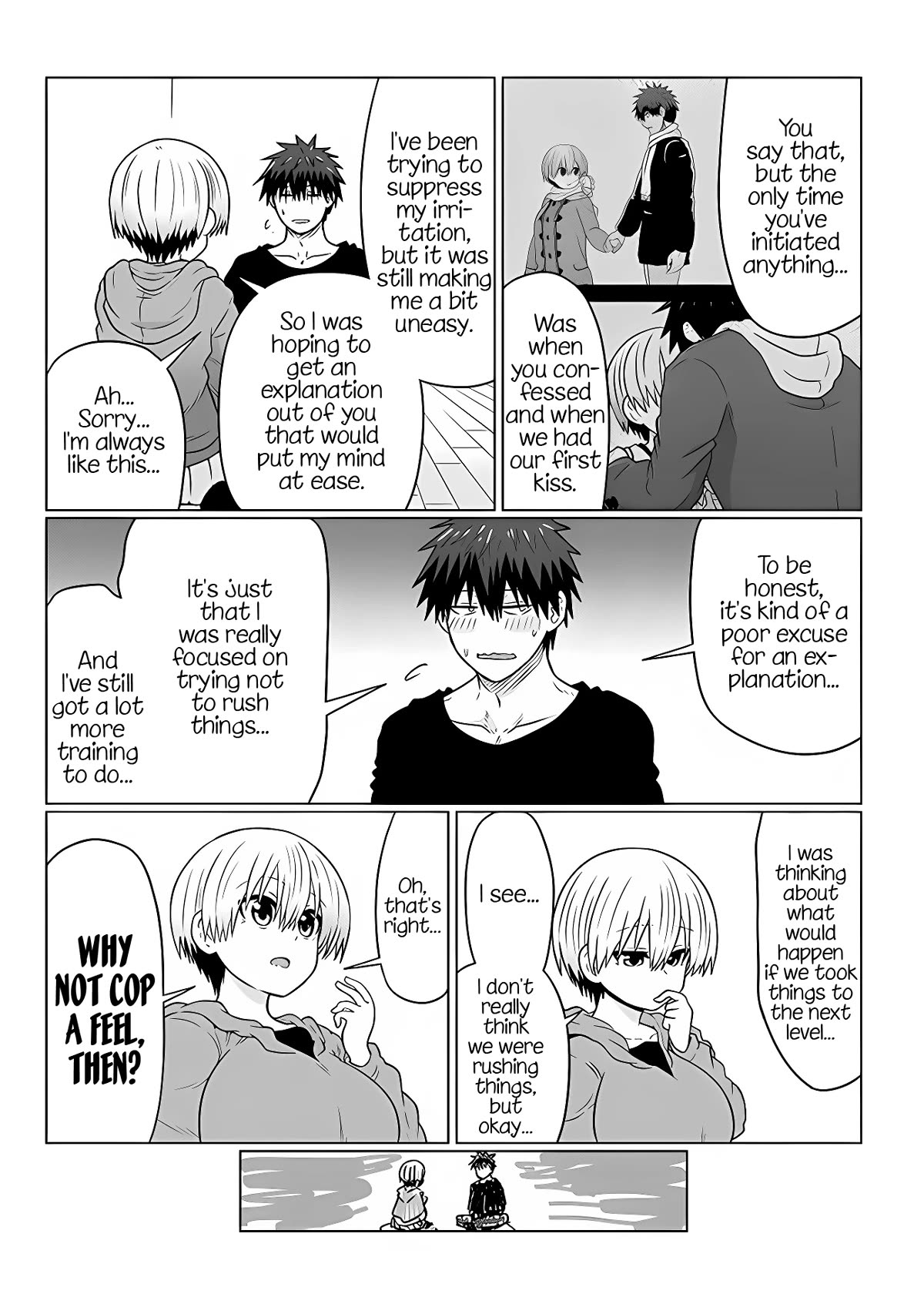 Uzaki-chan wa Asobitai! Chapter 100 page 8 - Chapter 100: Kouhai and Boobs