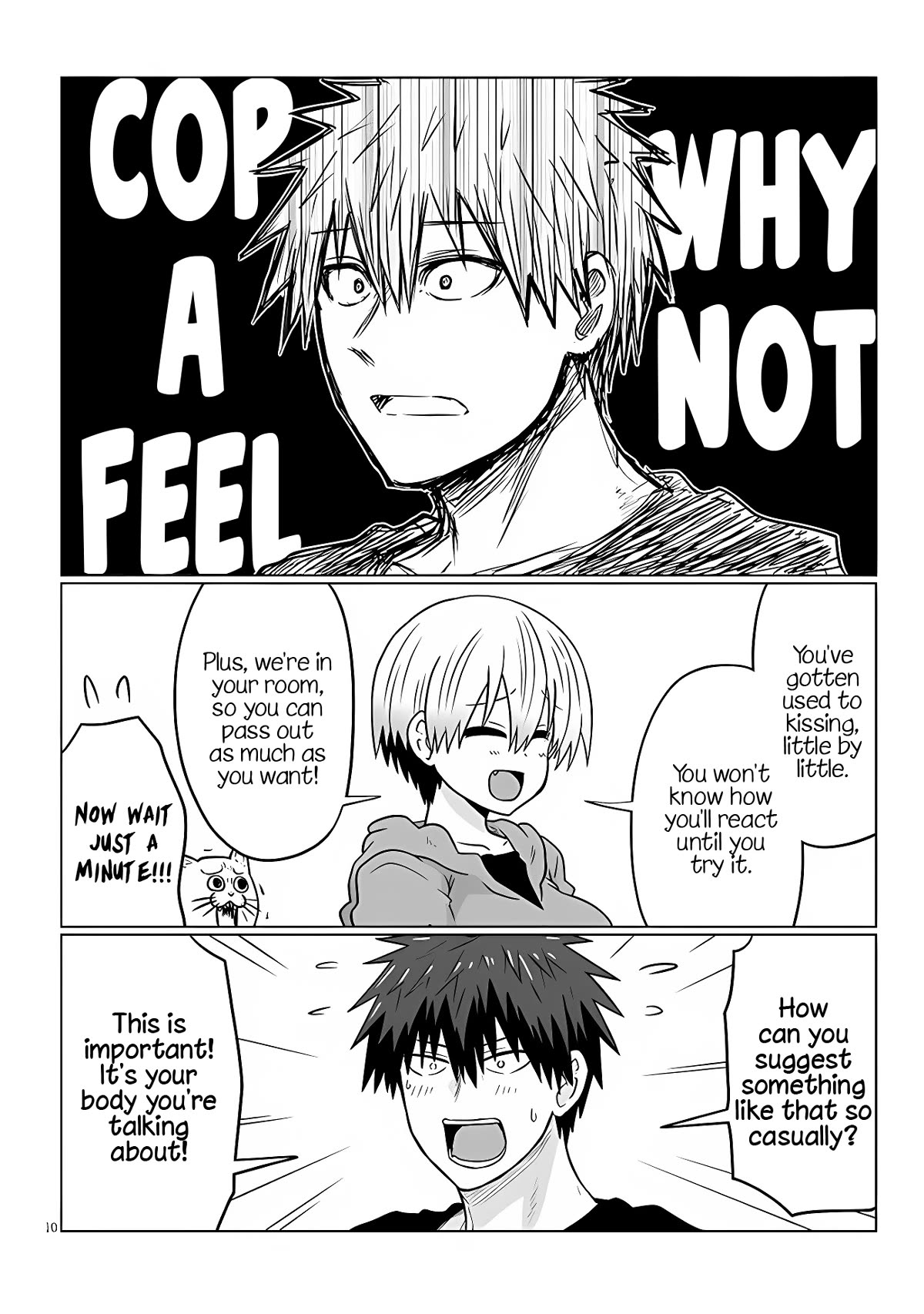 Uzaki-chan wa Asobitai! Chapter 100 page 9 - Chapter 100: Kouhai and Boobs