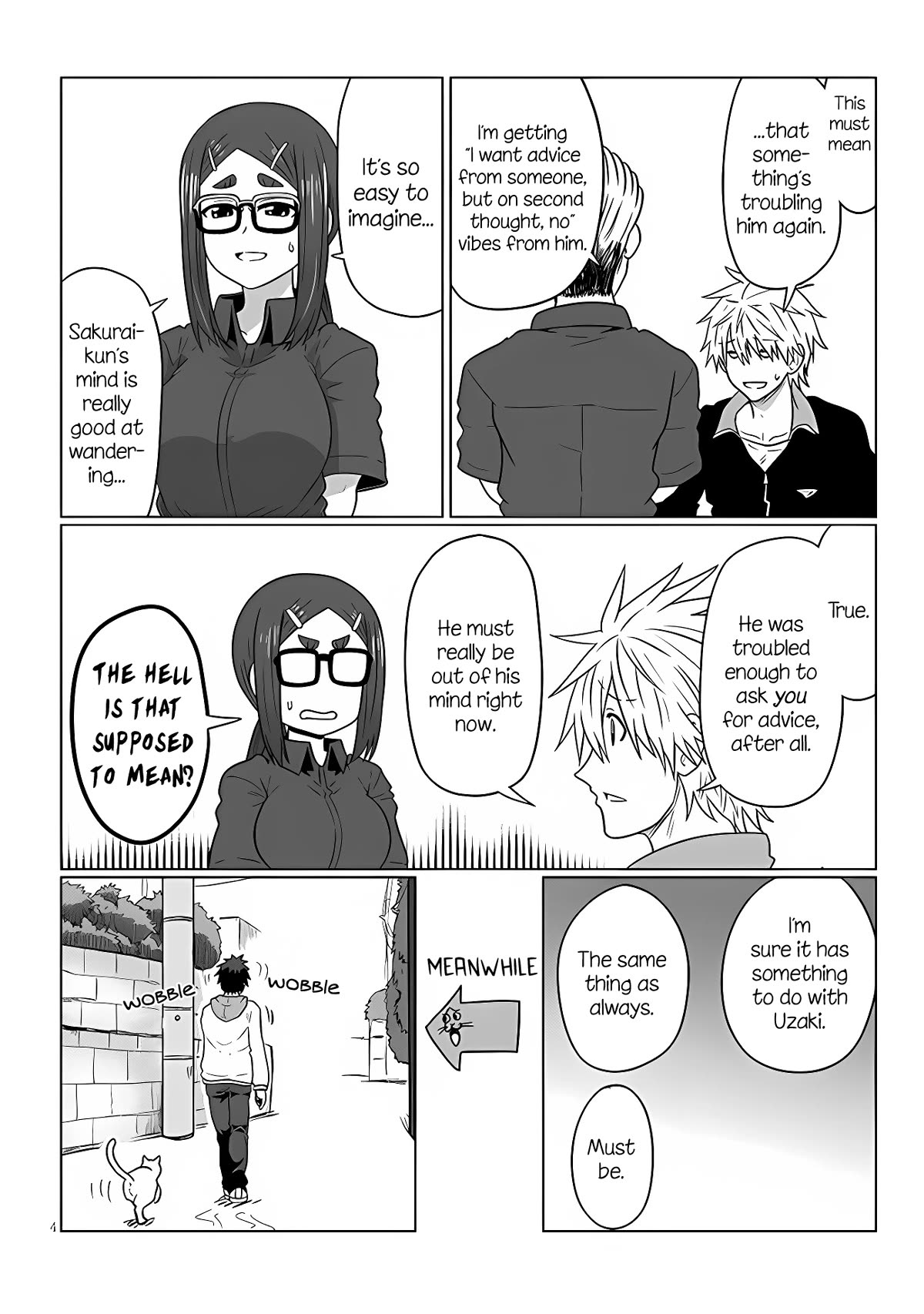 Uzaki-chan wa Asobitai! Chapter 102 page 4 - Chapter 102: Kouhai and Consultation
