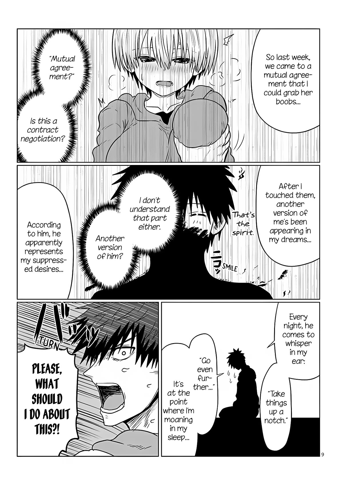 Uzaki-chan wa Asobitai! Chapter 102 page 9 - Chapter 102: Kouhai and Consultation
