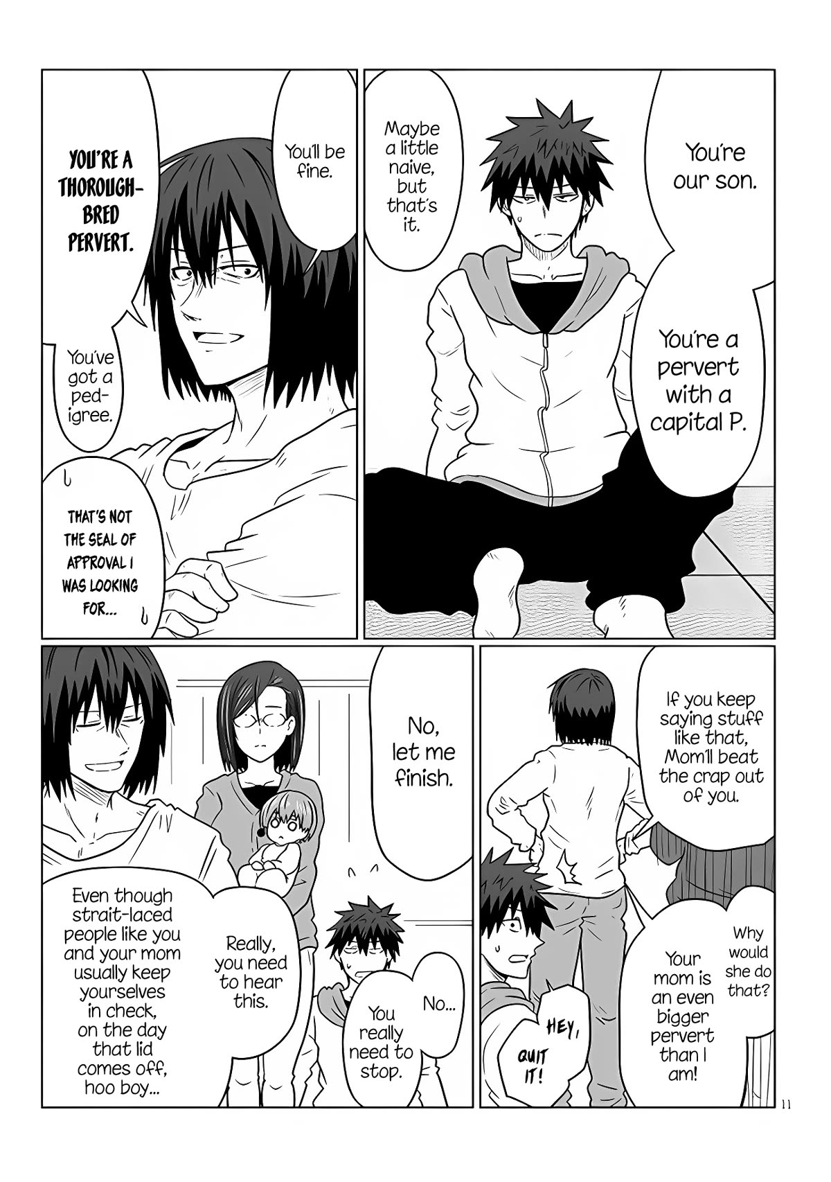 Uzaki-chan wa Asobitai! Chapter 103 page 11 - Chapter 103: Kouhai and Control
